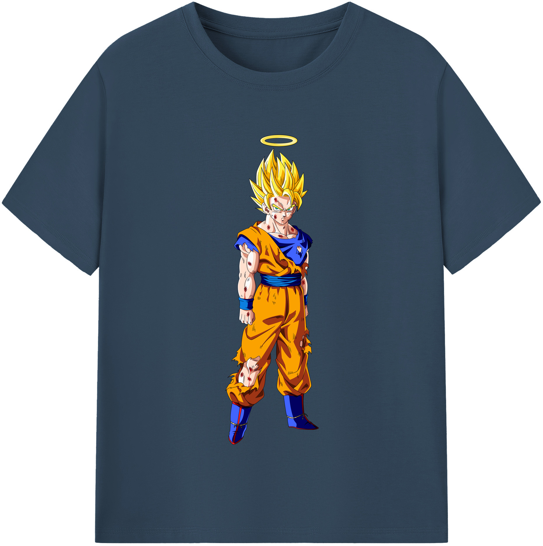 （画像用） ドラゴンボール 孫悟空（そん ごくう）Son Goku カカロット DRAGON BALL Kakarotto レディースカジュアルプリントTシャツ（綿100％）