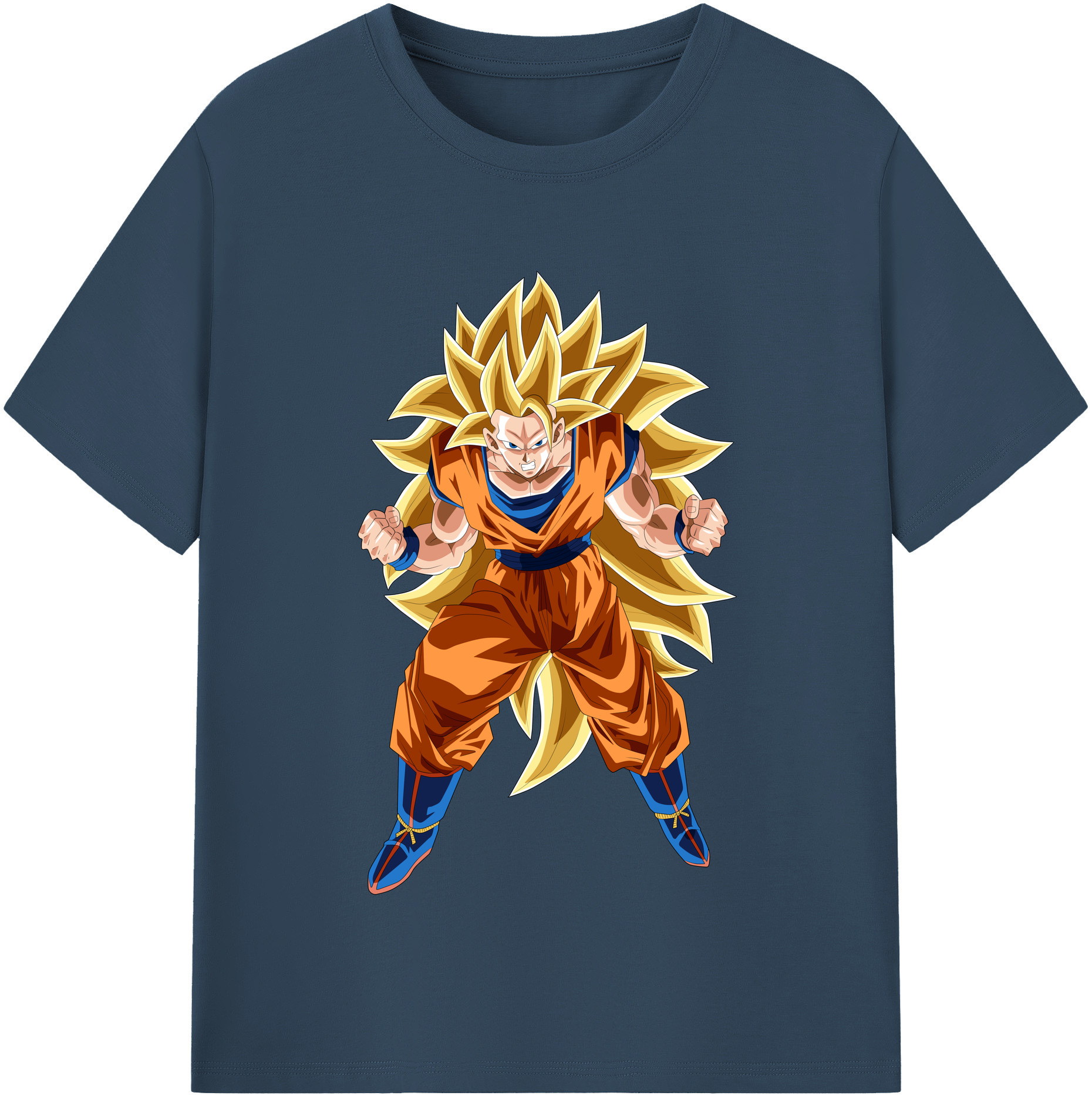 （画像用） ドラゴンボール 孫悟空（そん ごくう）Son Goku カカロット DRAGON BALL Kakarotto レディースカジュアルプリントTシャツ（綿100％）