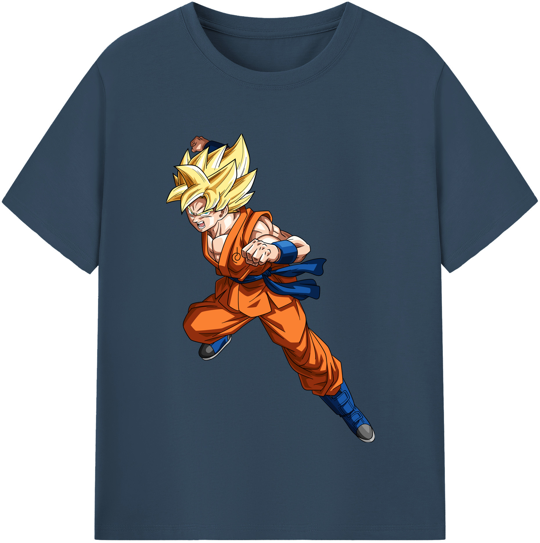 （画像用） ドラゴンボール 孫悟空（そん ごくう）Son Goku カカロット DRAGON BALL Kakarotto レディースカジュアルプリントTシャツ（綿100％）