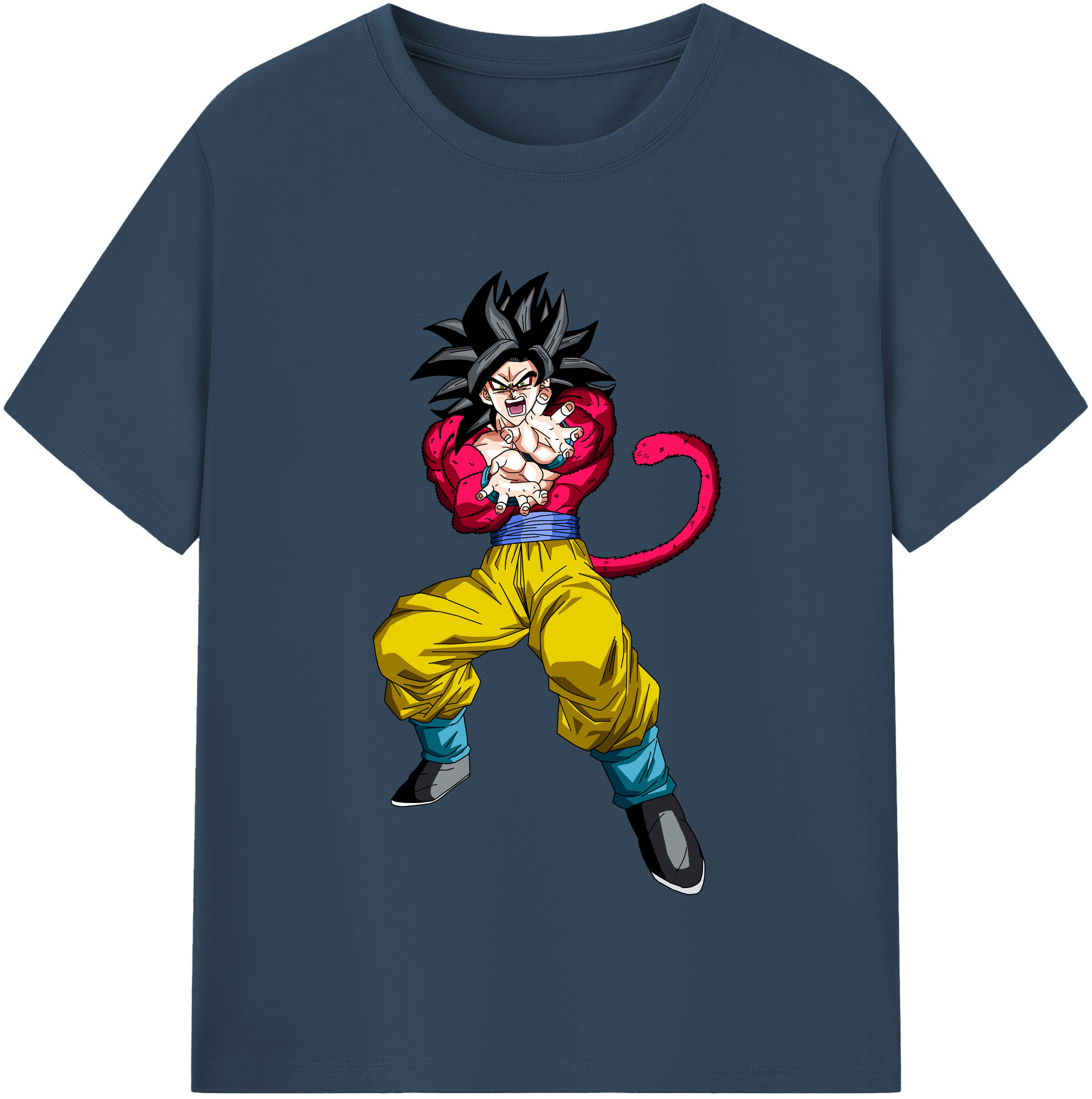 （画像用） ドラゴンボール 孫悟空（そん ごくう）Son Goku カカロット DRAGON BALL Kakarotto レディースカジュアルプリントTシャツ（綿100％）