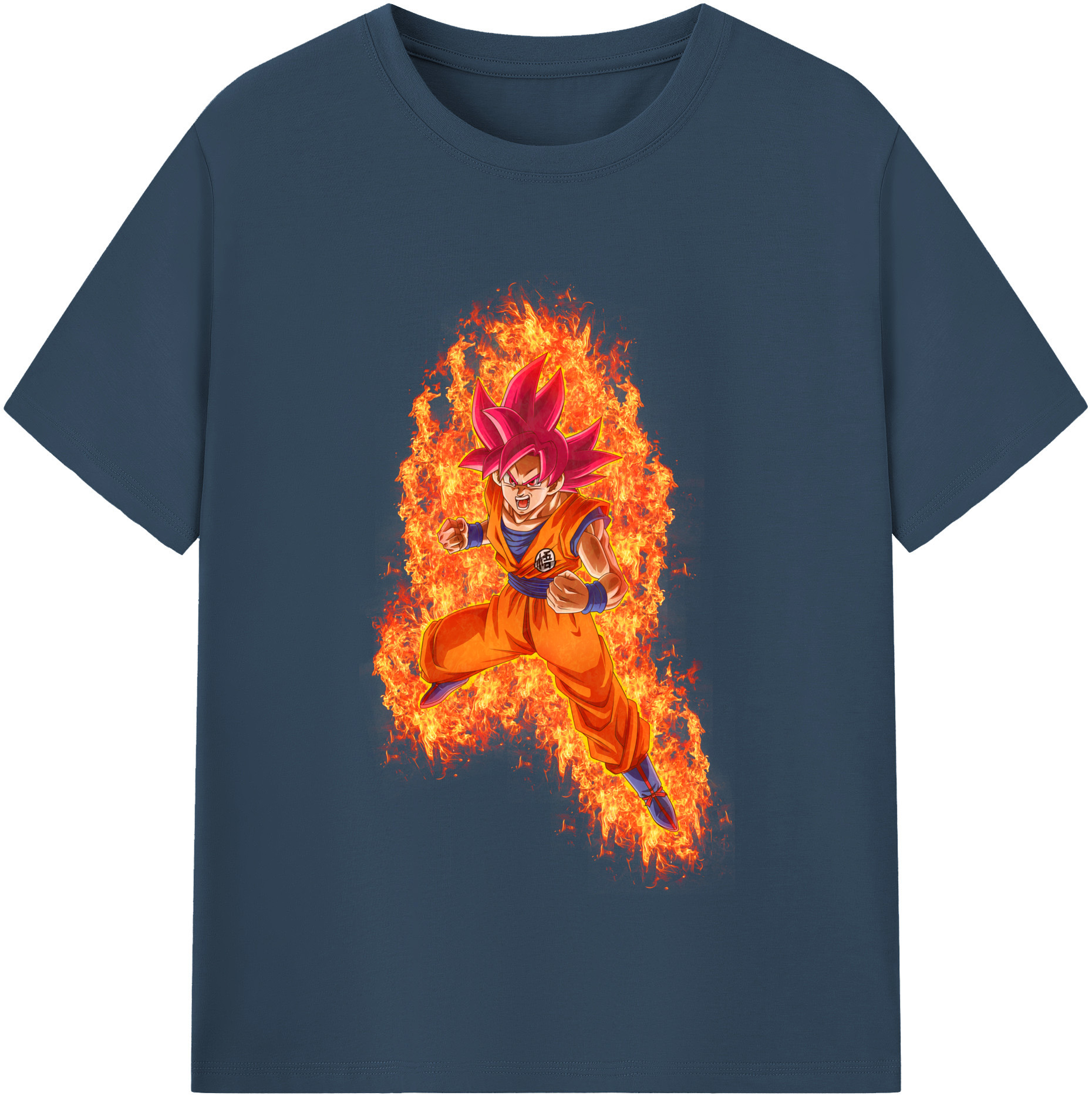 （画像用） ドラゴンボール 孫悟空（そん ごくう）Son Goku カカロット DRAGON BALL Kakarotto レディースカジュアルプリントTシャツ（綿100％）