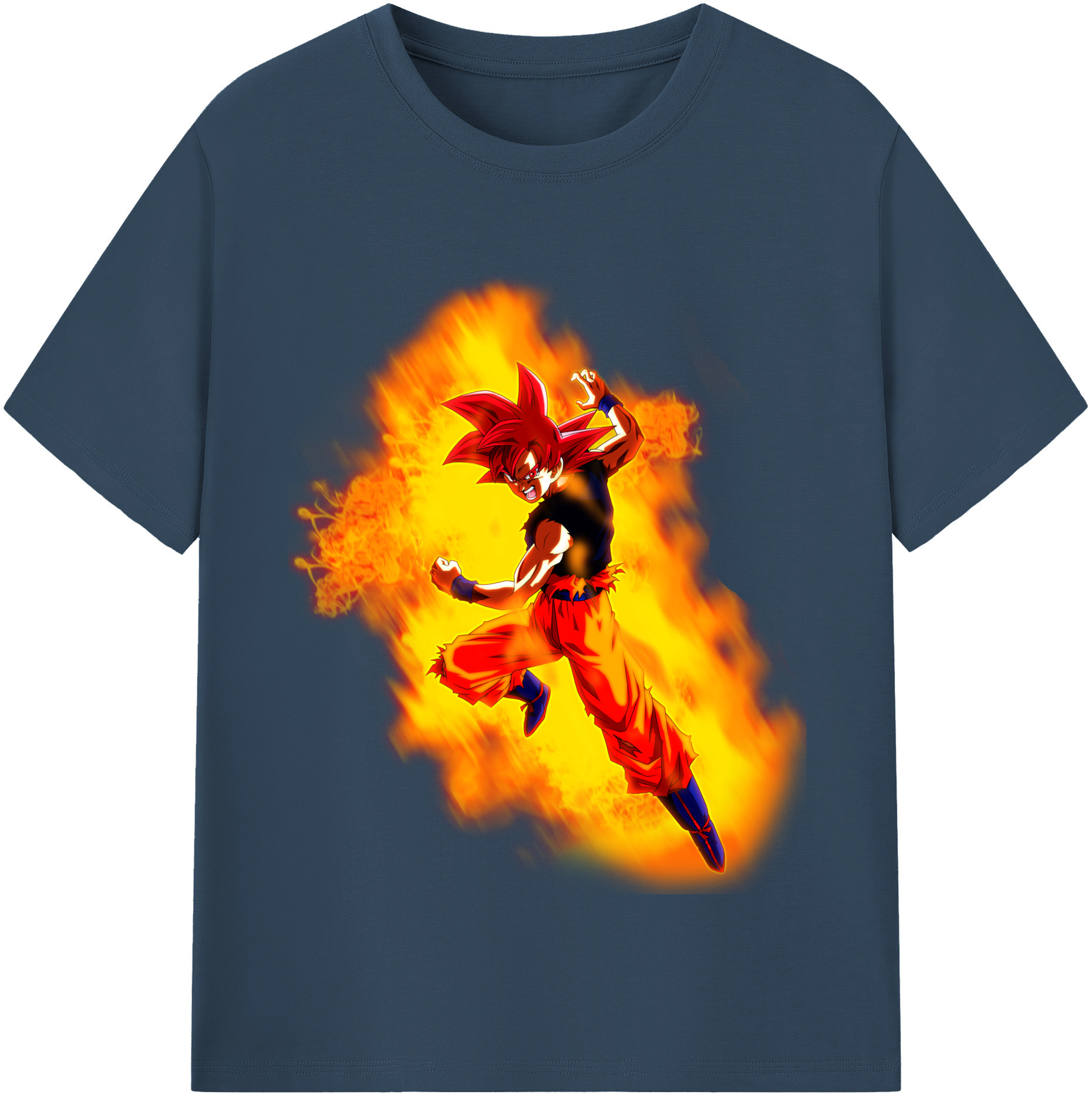 （画像用） ドラゴンボール 孫悟空（そん ごくう）Son Goku カカロット DRAGON BALL Kakarotto レディースカジュアルプリントTシャツ（綿100％）