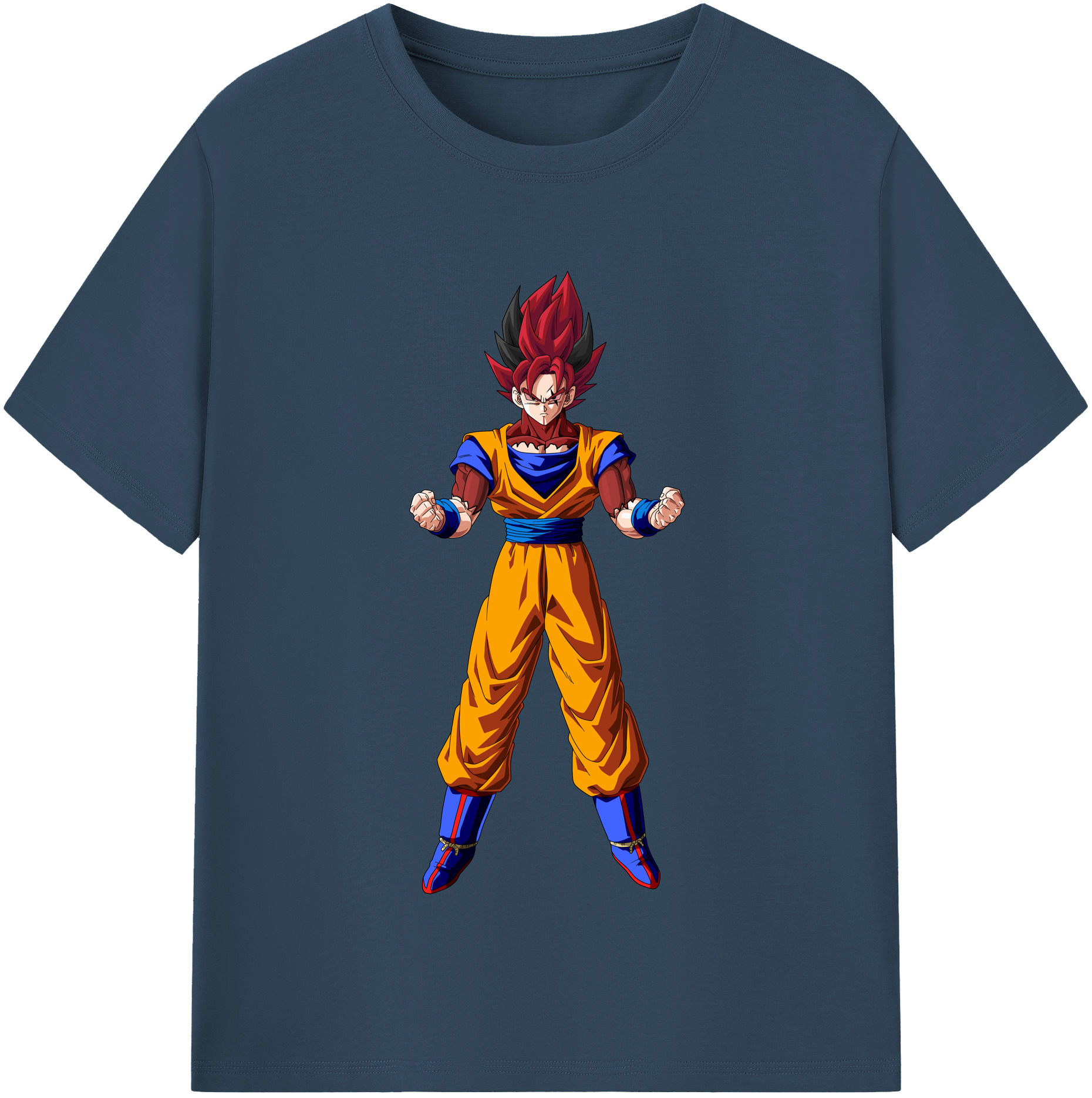 （画像用） ドラゴンボール 孫悟空（そん ごくう）Son Goku カカロット DRAGON BALL Kakarotto レディースカジュアルプリントTシャツ（綿100％）