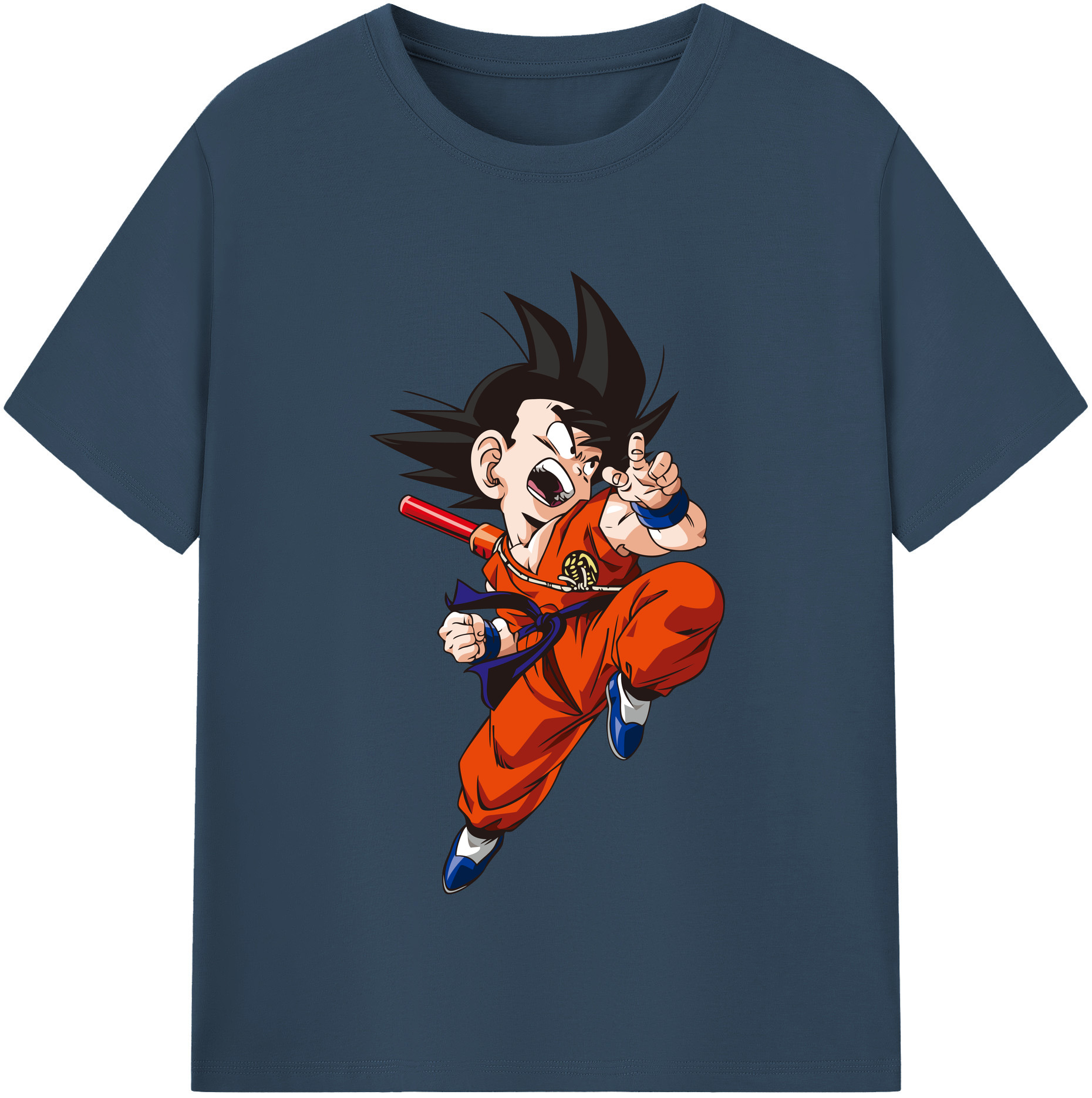（画像用） ドラゴンボール 孫悟空（そん ごくう）Son Goku カカロット DRAGON BALL Kakarotto レディースカジュアルプリントTシャツ（綿100％）