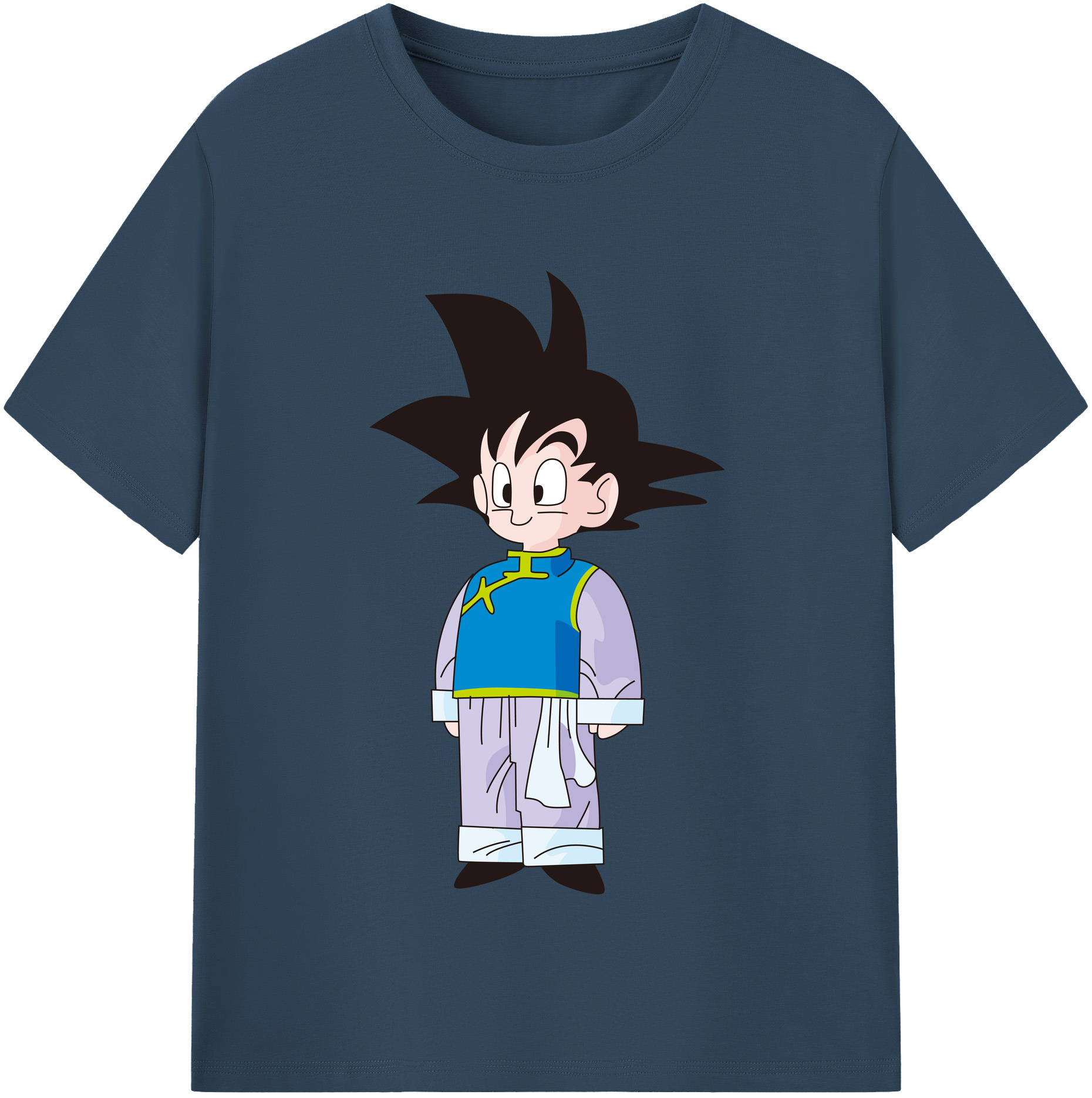 （画像用） ドラゴンボール 孫悟空（そん ごくう）Son Goku カカロット DRAGON BALL Kakarotto レディースカジュアルプリントTシャツ（綿100％）