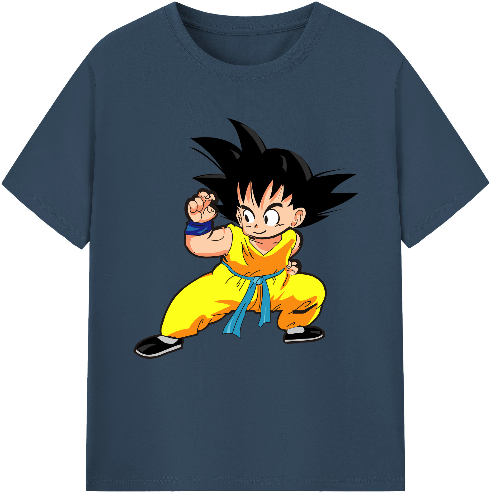 （画像用） ドラゴンボール 孫悟空（そん ごくう）Son Goku カカロット DRAGON BALL Kakarotto レディースカジュアルプリントTシャツ（綿100％）