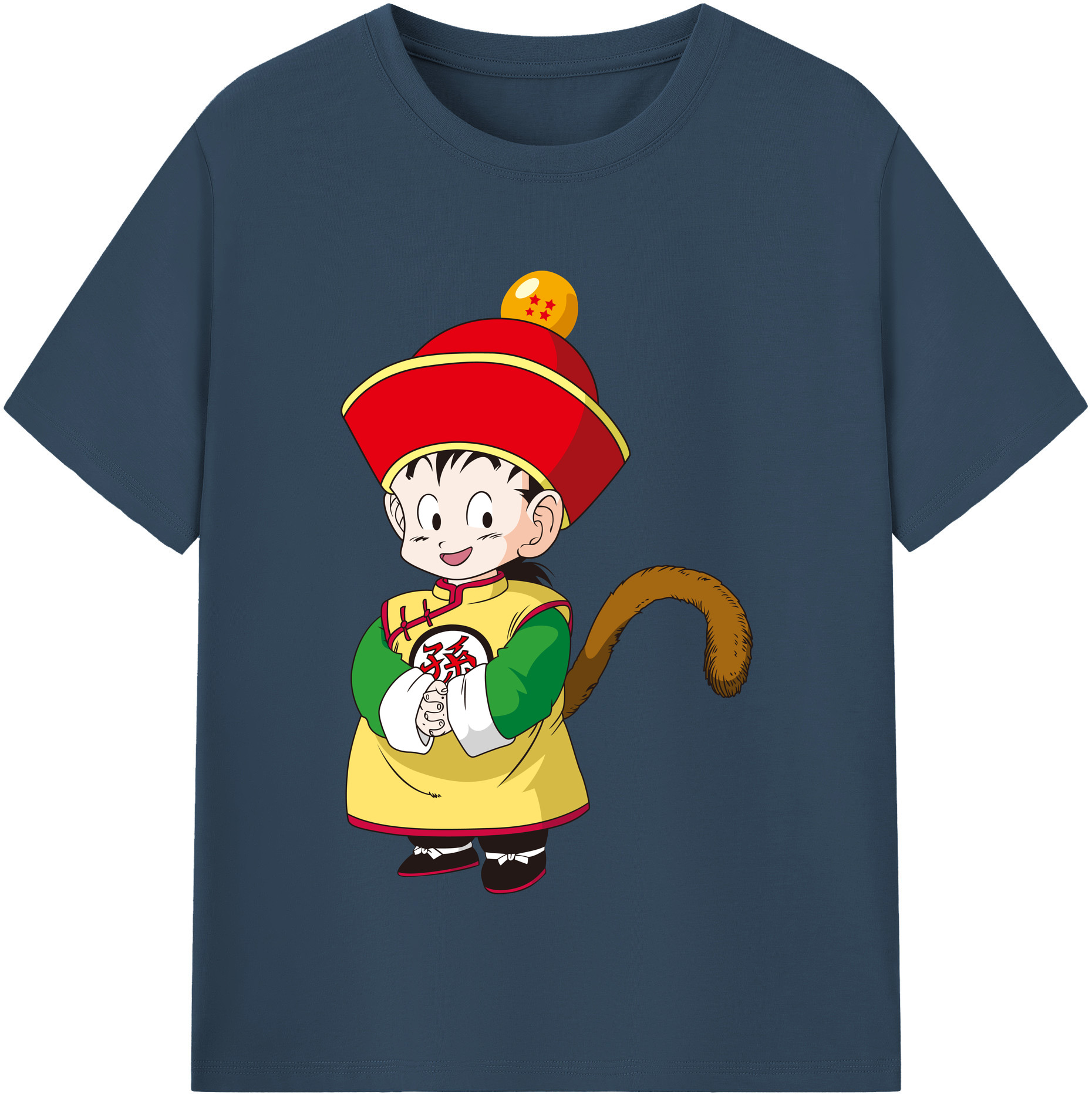 （画像用） ドラゴンボール 孫悟空（そん ごくう）Son Goku カカロット DRAGON BALL Kakarotto レディースカジュアルプリントTシャツ（綿100％）