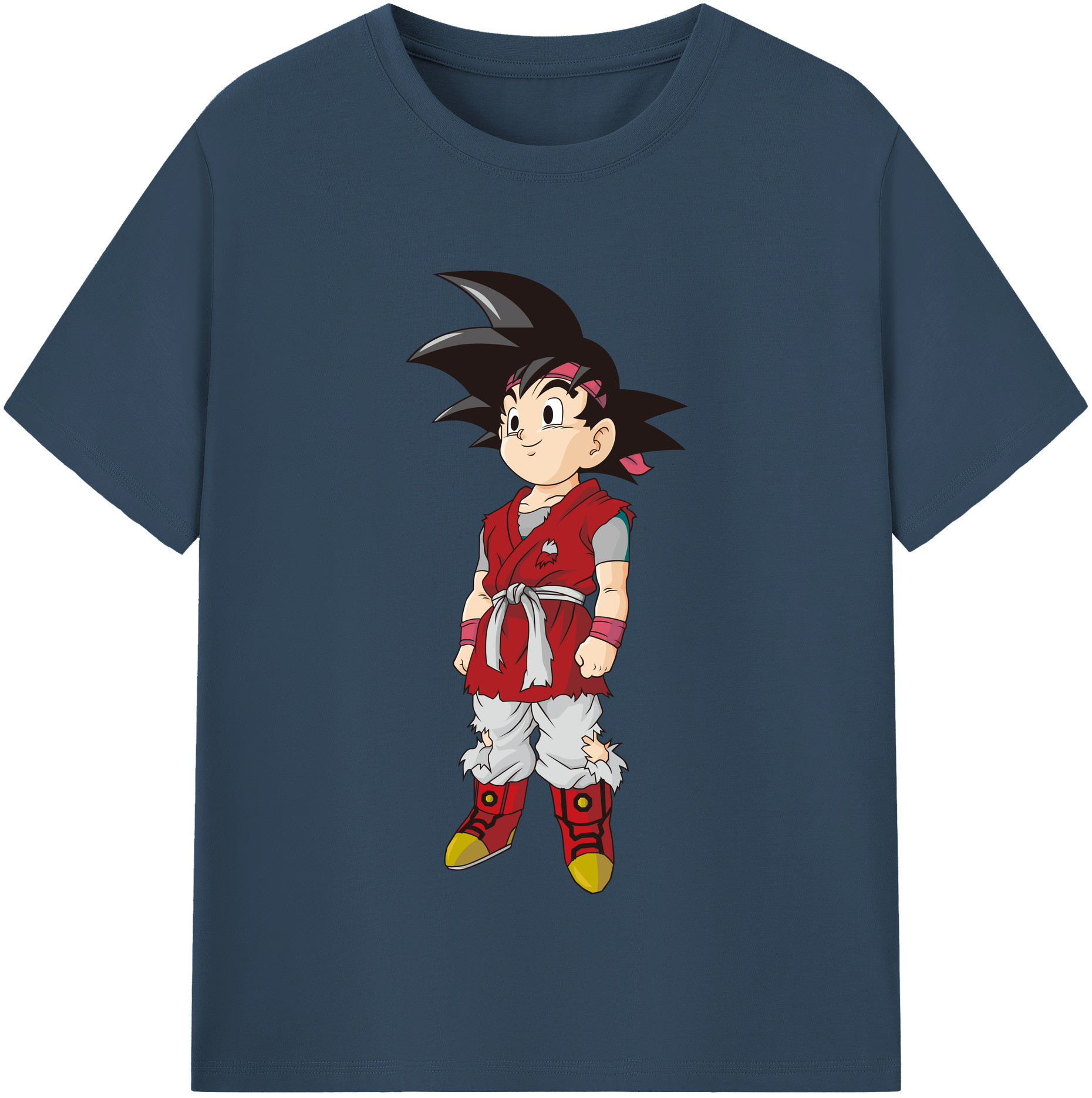 （画像用） ドラゴンボール 孫悟空（そん ごくう）Son Goku カカロット DRAGON BALL Kakarotto レディースカジュアルプリントTシャツ（綿100％）