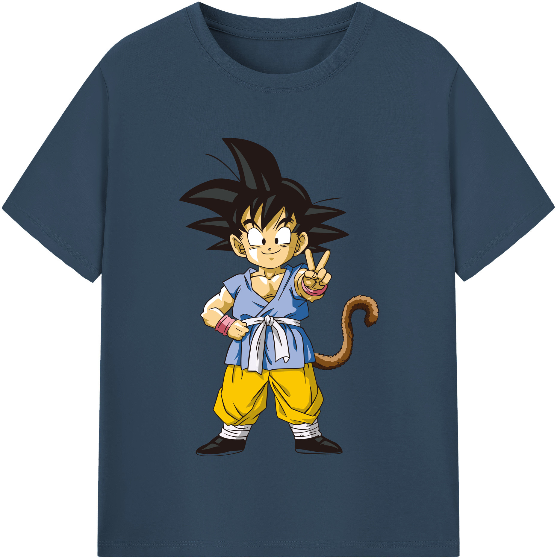 （画像用） ドラゴンボール 孫悟空（そん ごくう）Son Goku カカロット DRAGON BALL Kakarotto レディースカジュアルプリントTシャツ（綿100％）