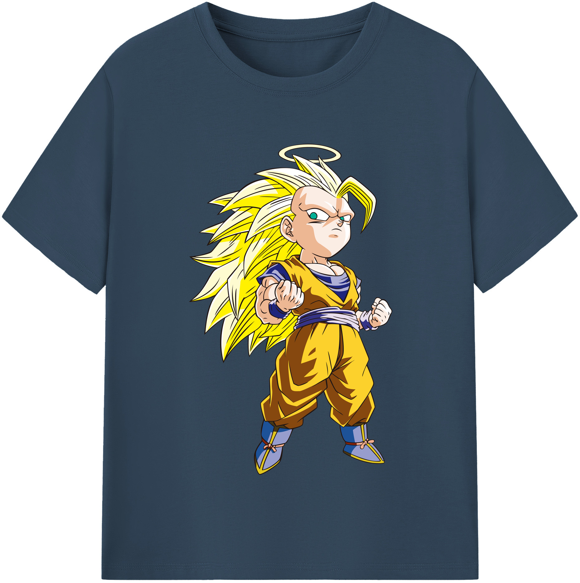 （画像用） ドラゴンボール 孫悟空（そん ごくう）Son Goku カカロット DRAGON BALL Kakarotto レディースカジュアルプリントTシャツ（綿100％）