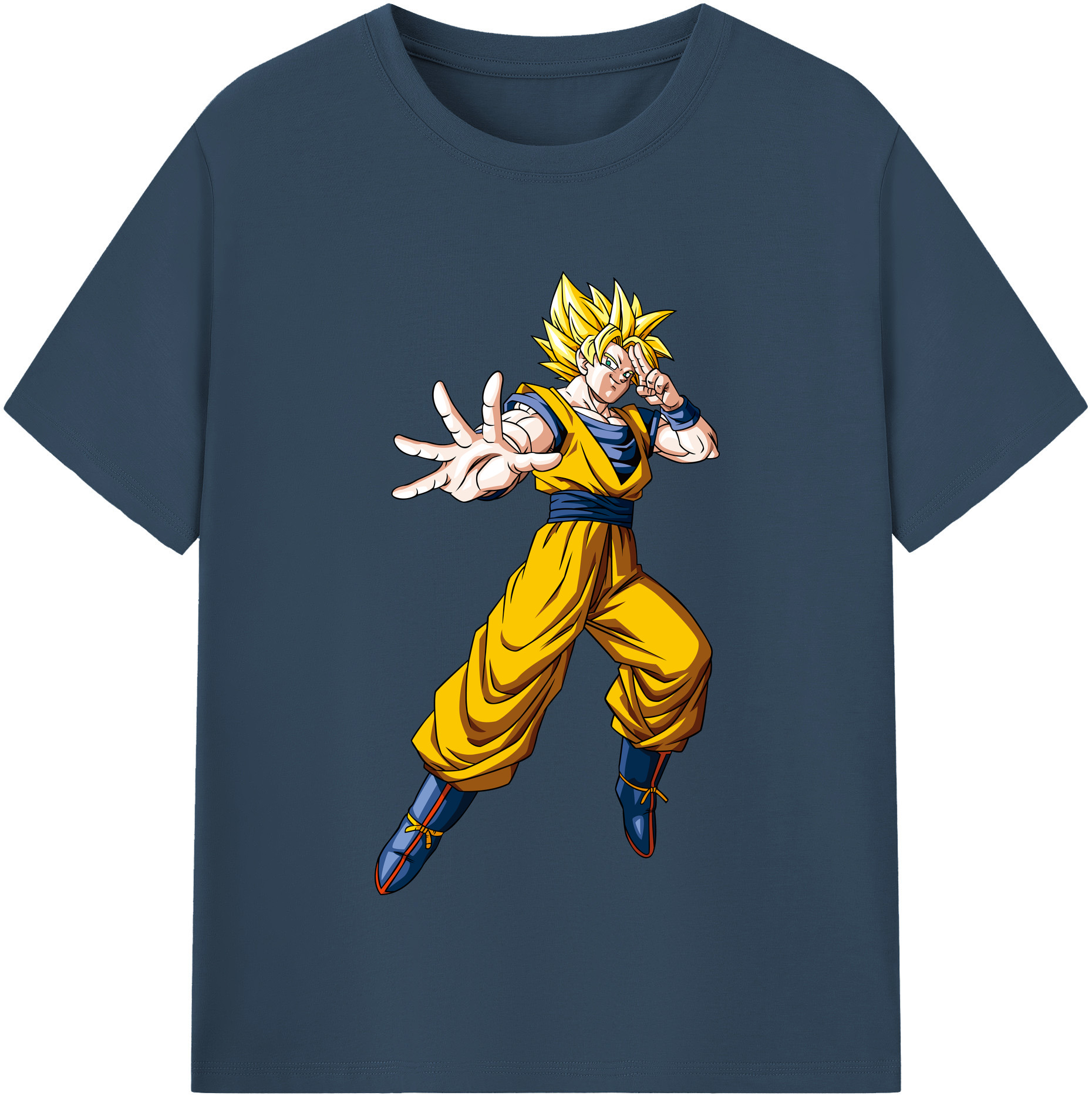 （画像用） ドラゴンボール 孫悟空（そん ごくう）Son Goku カカロット DRAGON BALL Kakarotto レディースカジュアルプリントTシャツ（綿100％）