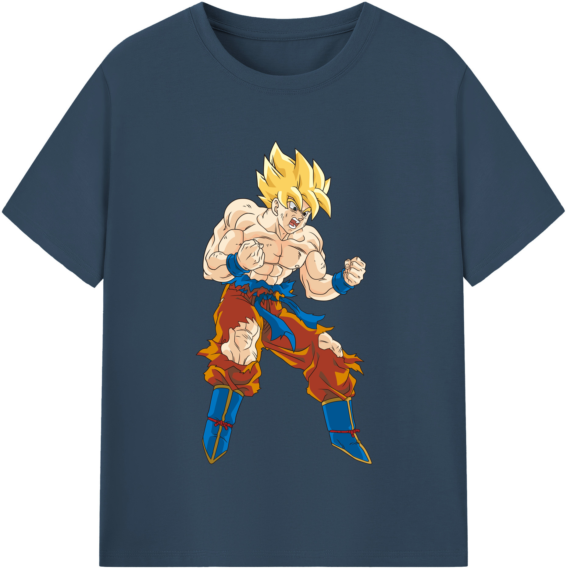 （画像用） ドラゴンボール 孫悟空（そん ごくう）Son Goku カカロット DRAGON BALL Kakarotto レディースカジュアルプリントTシャツ（綿100％）