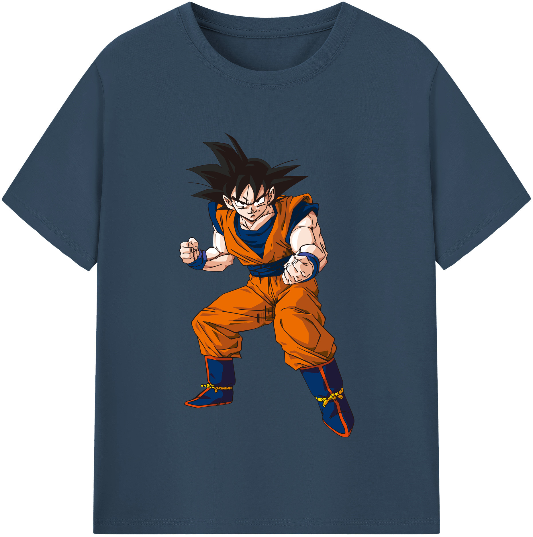 （画像用） ドラゴンボール 孫悟空（そん ごくう）Son Goku カカロット DRAGON BALL Kakarotto レディースカジュアルプリントTシャツ（綿100％）