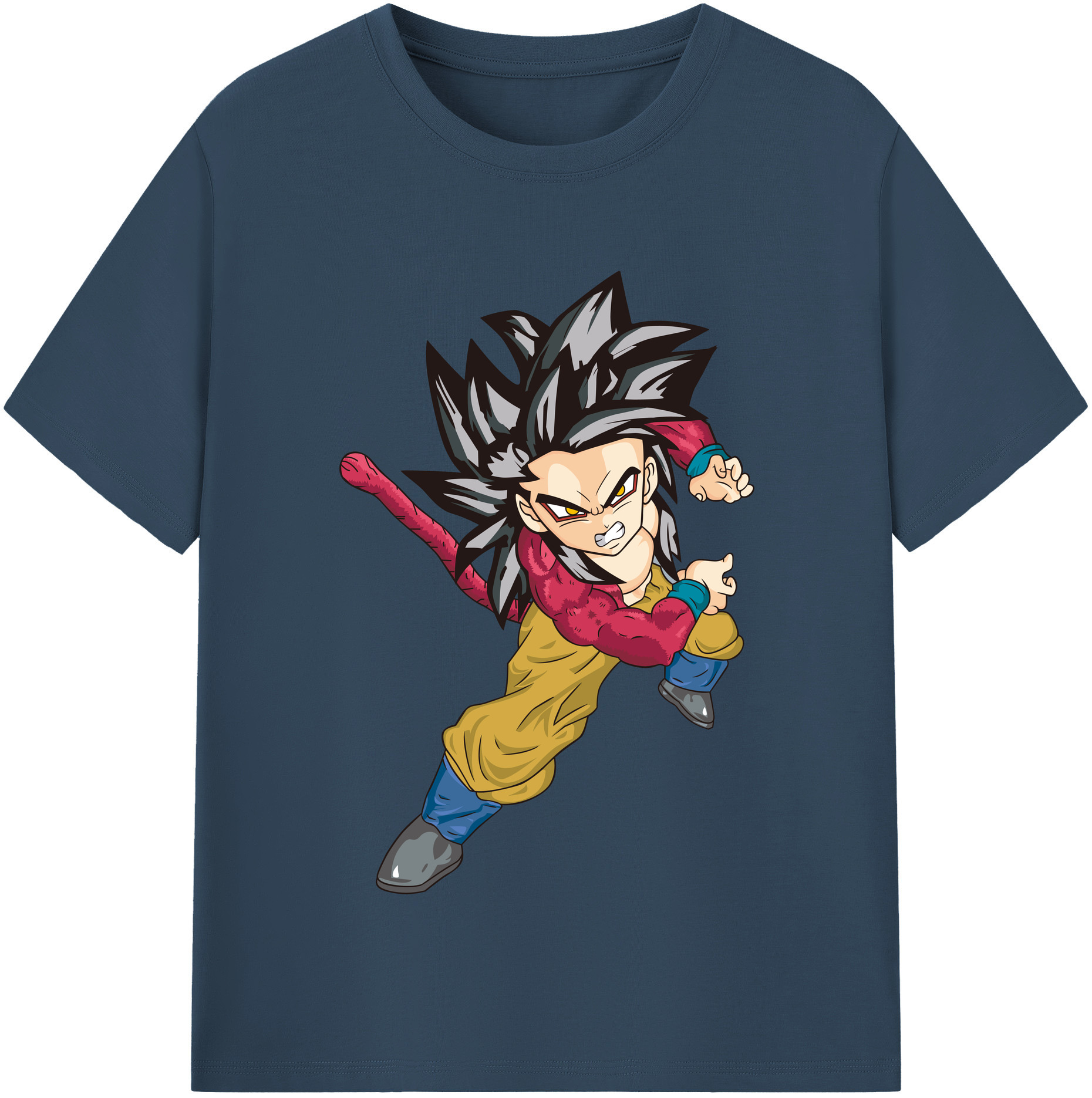 （画像用） ドラゴンボール 孫悟空（そん ごくう）Son Goku カカロット DRAGON BALL Kakarotto レディースカジュアルプリントTシャツ（綿100％）