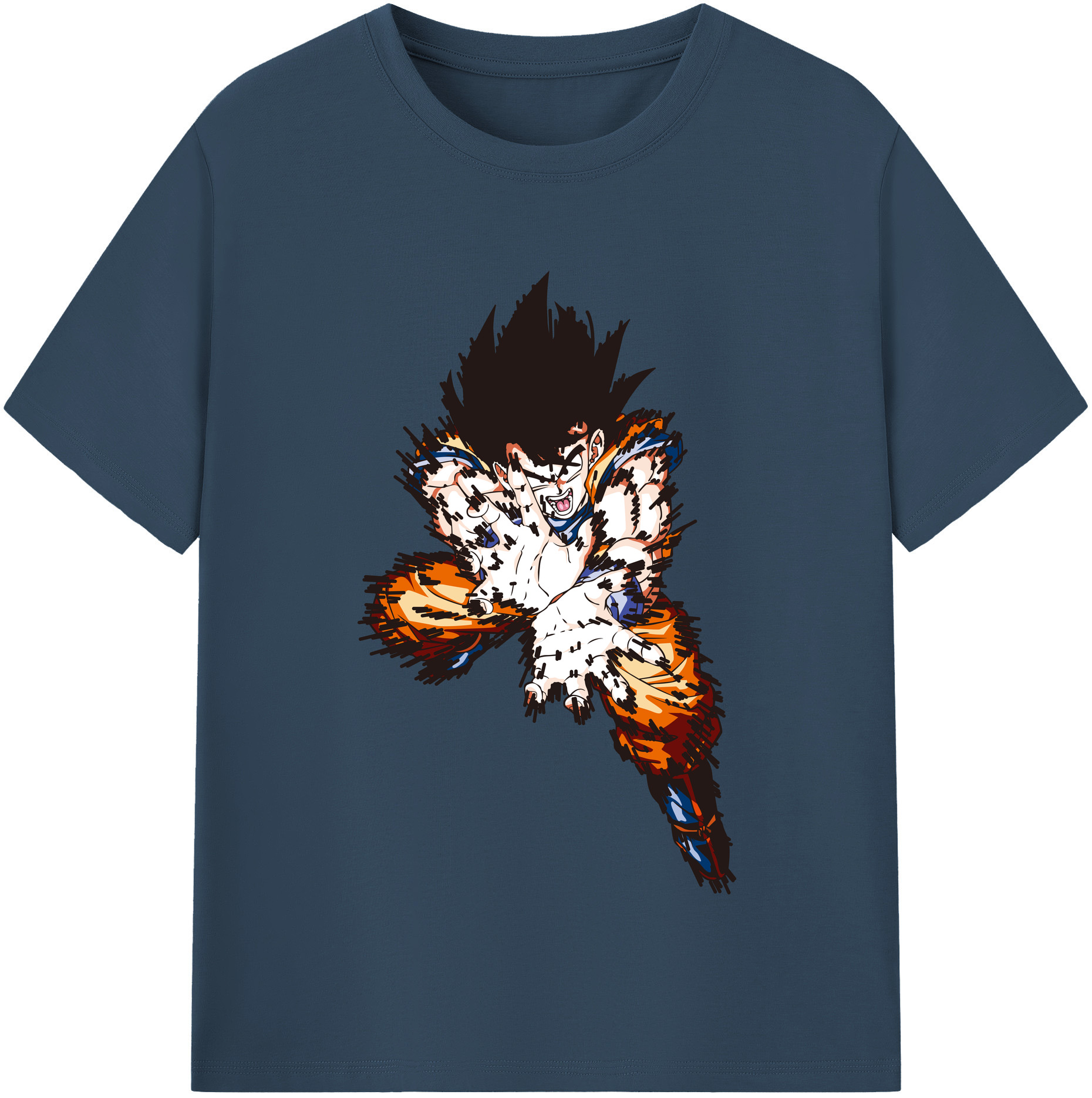 （画像用） ドラゴンボール 孫悟空（そん ごくう）Son Goku カカロット DRAGON BALL Kakarotto レディースカジュアルプリントTシャツ（綿100％）