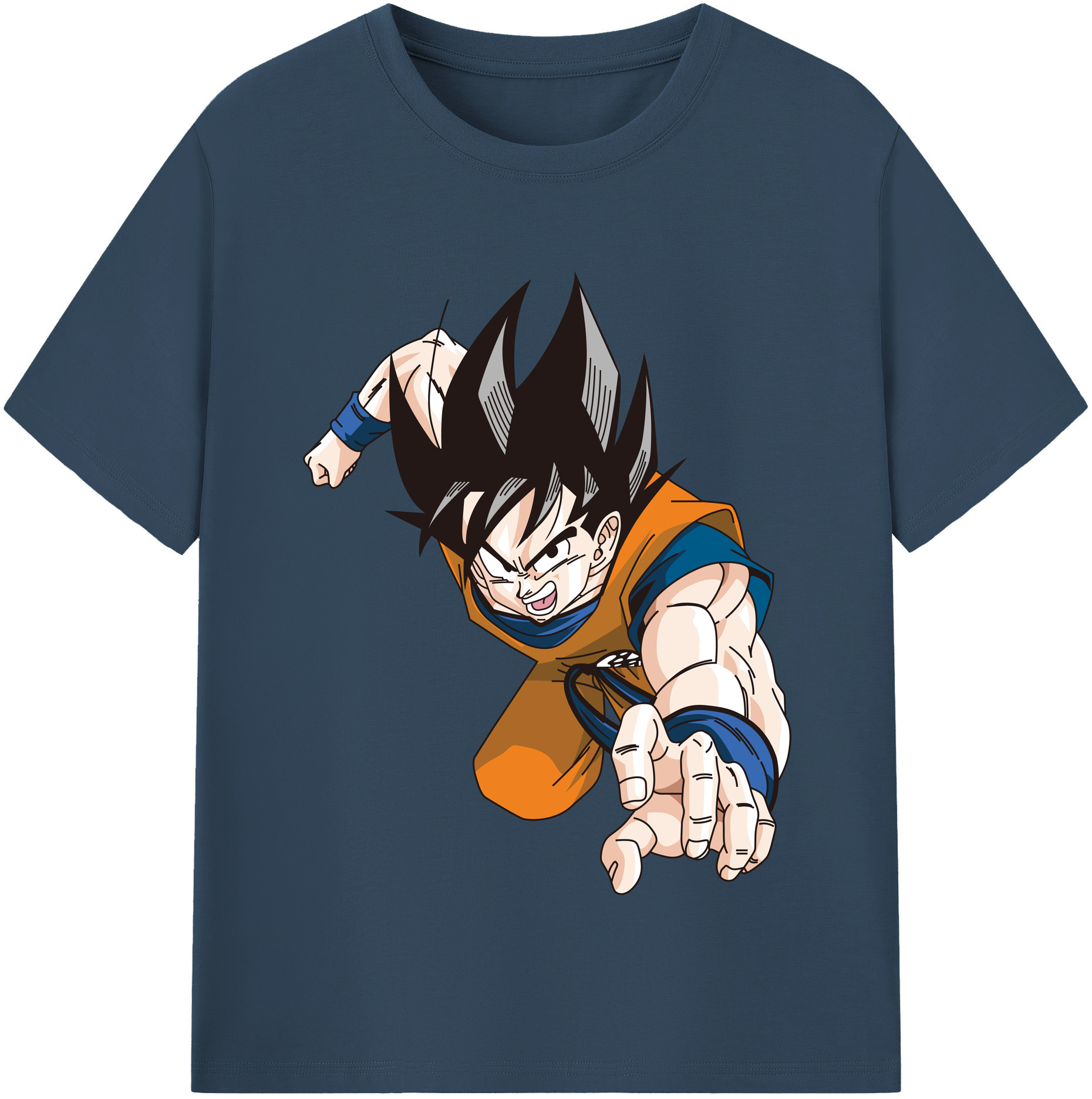 （画像用） ドラゴンボール 孫悟空（そん ごくう）Son Goku カカロット DRAGON BALL Kakarotto レディースカジュアルプリントTシャツ（綿100％）