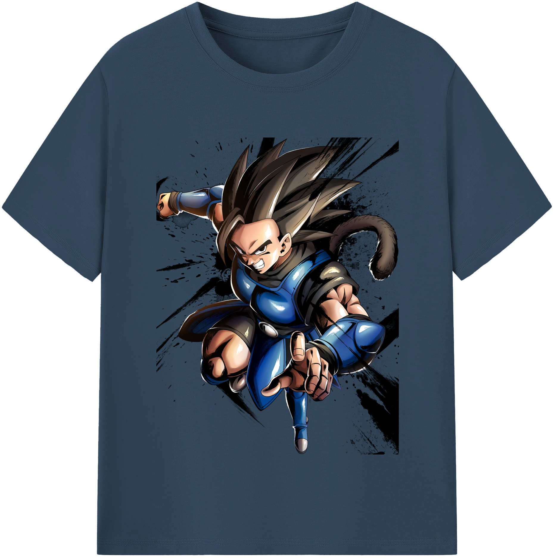 （画像用） ドラゴンボール ベジータ四世（Bejīta Yonsei）DRAGON BALL Vegeta IV レディースカジュアルプリントTシャツ（綿100％）