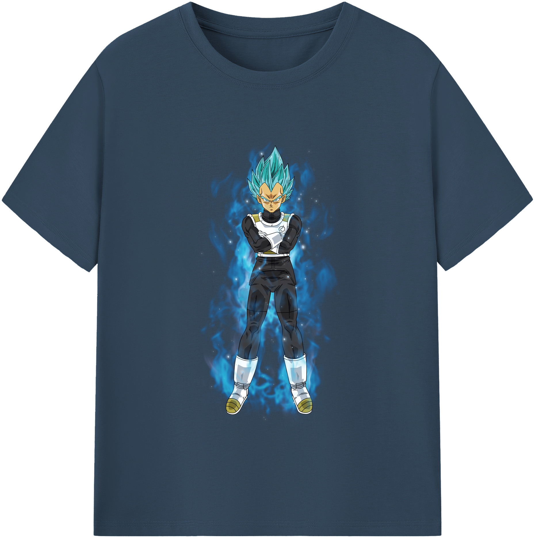 （画像用） ドラゴンボール ベジータ四世（Bejīta Yonsei）DRAGON BALL Vegeta IV レディースカジュアルプリントTシャツ（綿100％）
