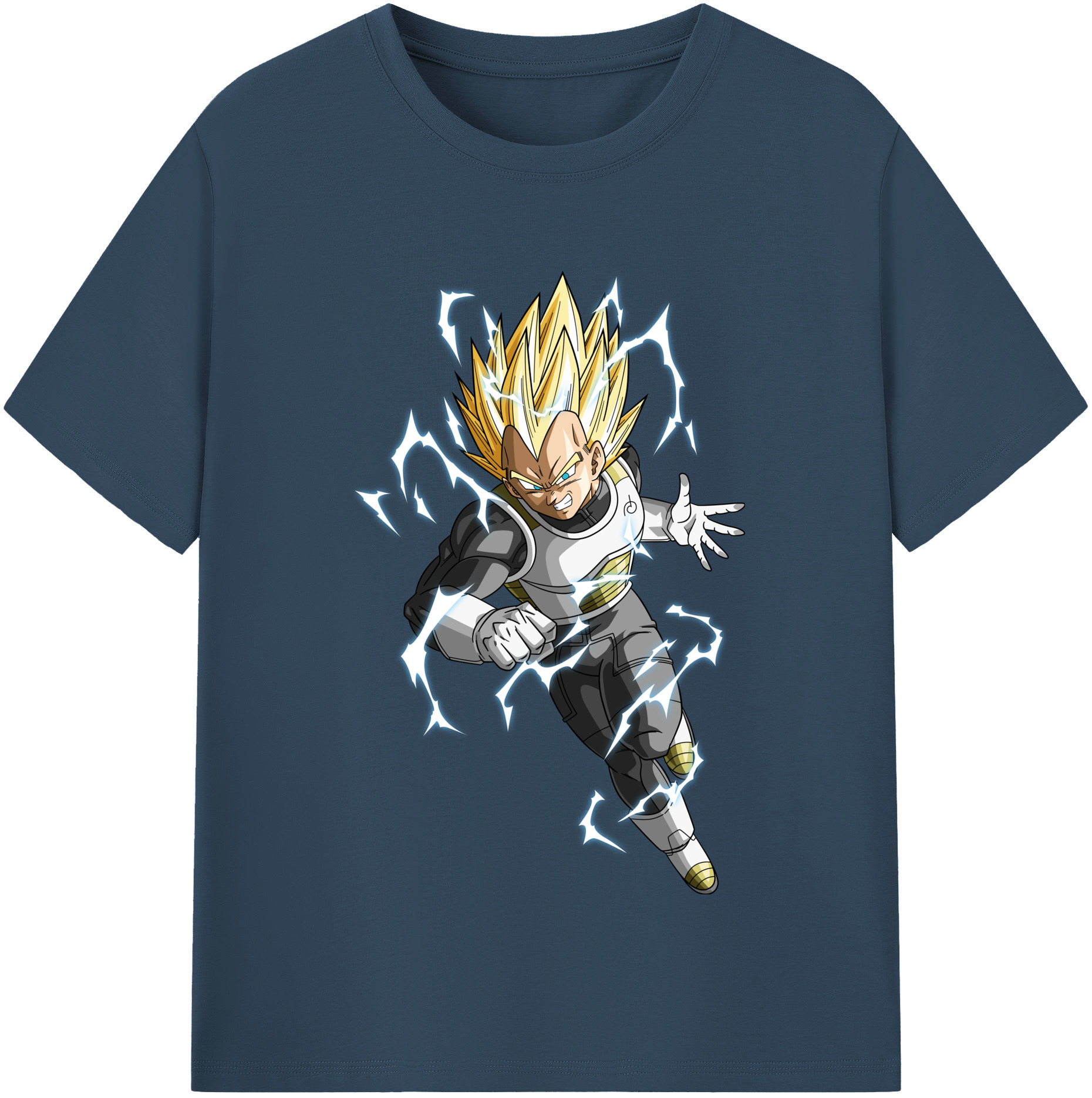 （画像用） ドラゴンボール ベジータ四世（Bejīta Yonsei）DRAGON BALL Vegeta IV レディースカジュアルプリントTシャツ（綿100％）