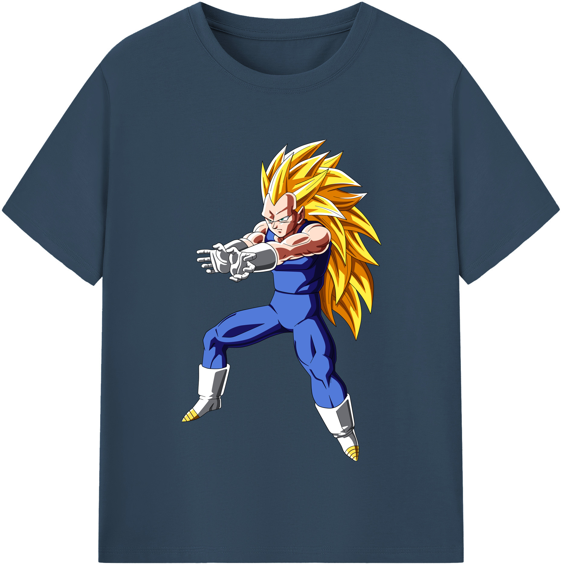 （画像用） ドラゴンボール ベジータ四世（Bejīta Yonsei）DRAGON BALL Vegeta IV レディースカジュアルプリントTシャツ（綿100％）