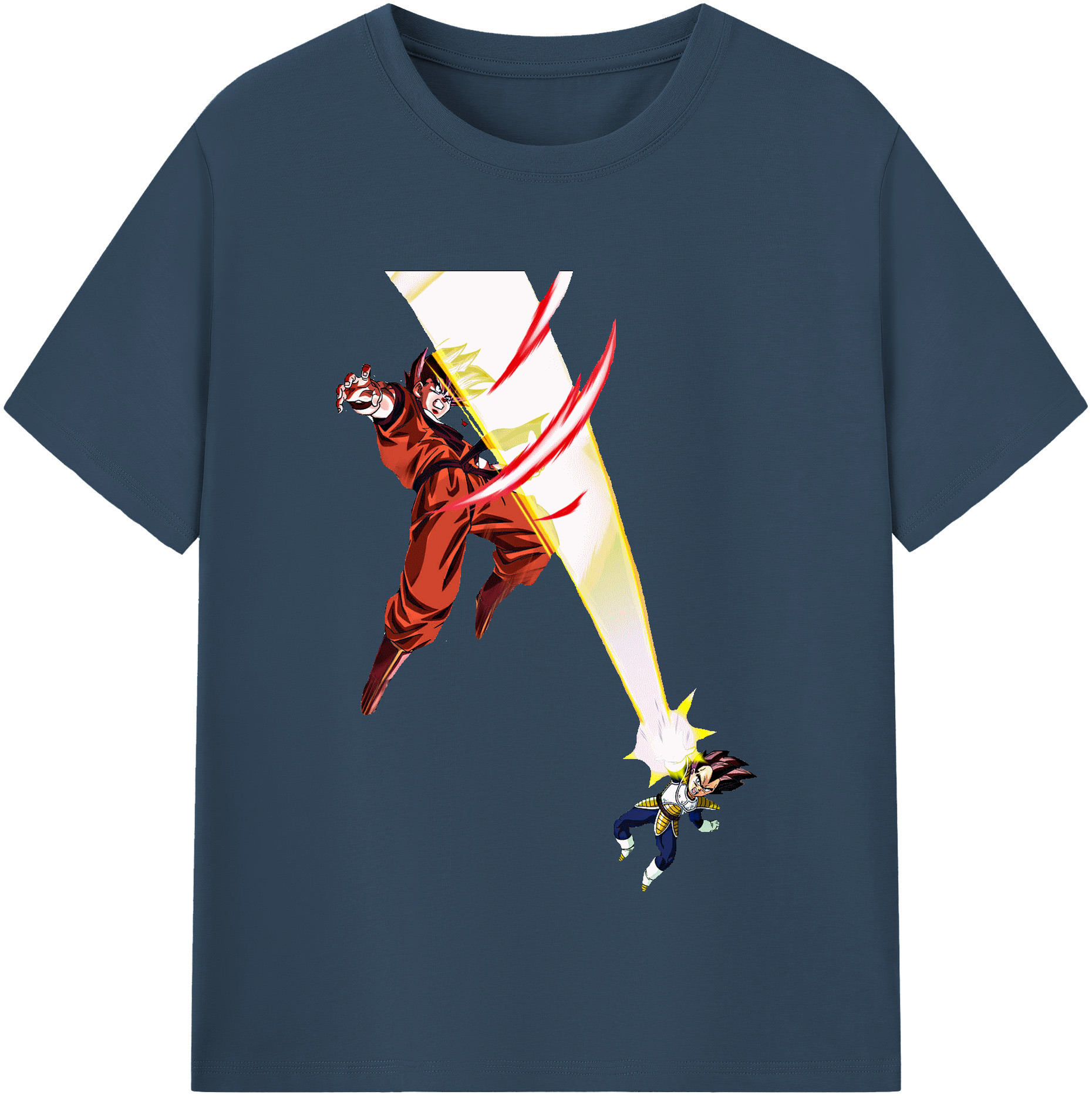 （画像用） ドラゴンボール ベジータ四世（Bejīta Yonsei）DRAGON BALL Vegeta IV レディースカジュアルプリントTシャツ（綿100％）