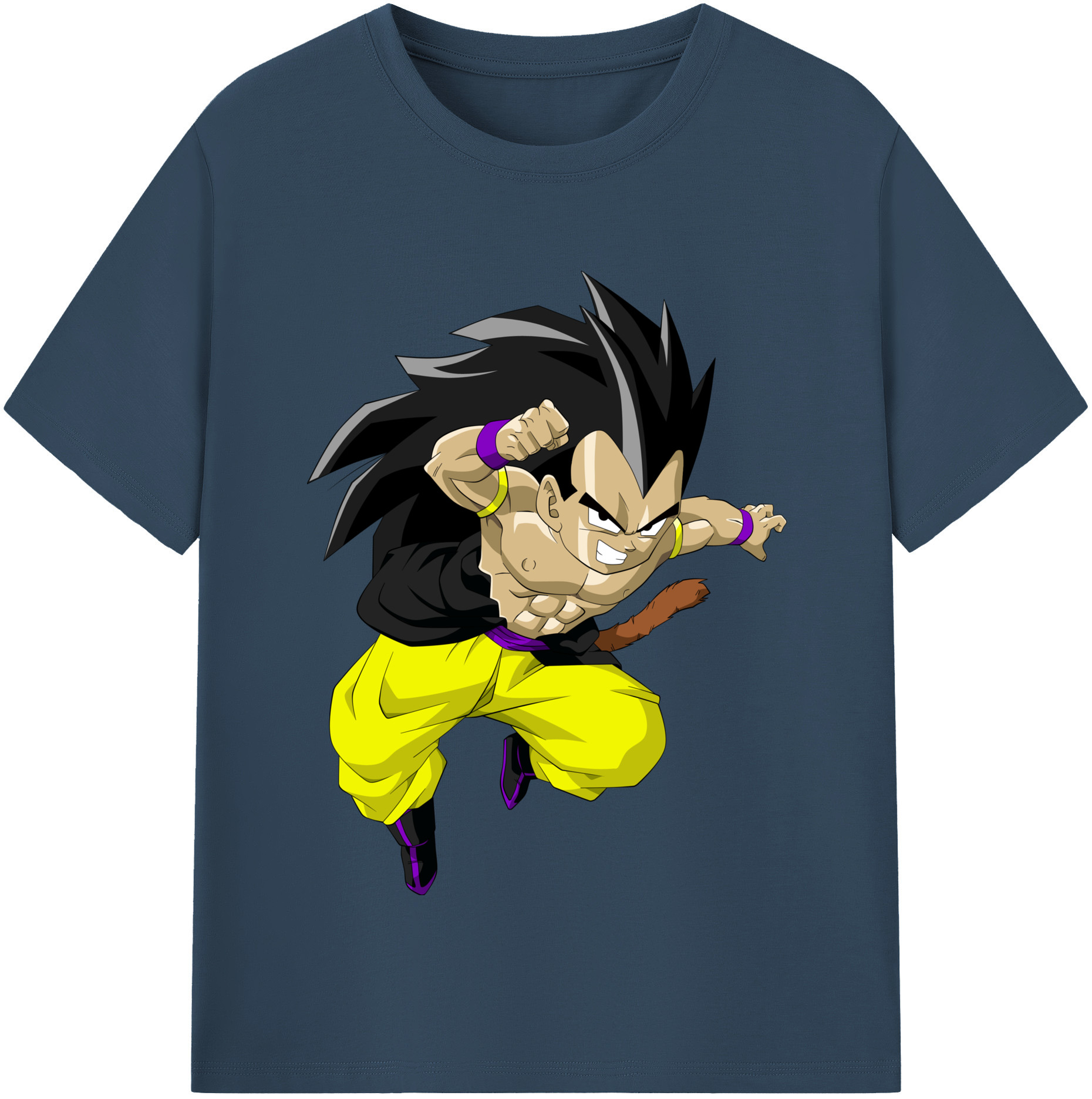 （画像用） ドラゴンボール ベジータ四世（Bejīta Yonsei）DRAGON BALL Vegeta IV レディースカジュアルプリントTシャツ（綿100％）