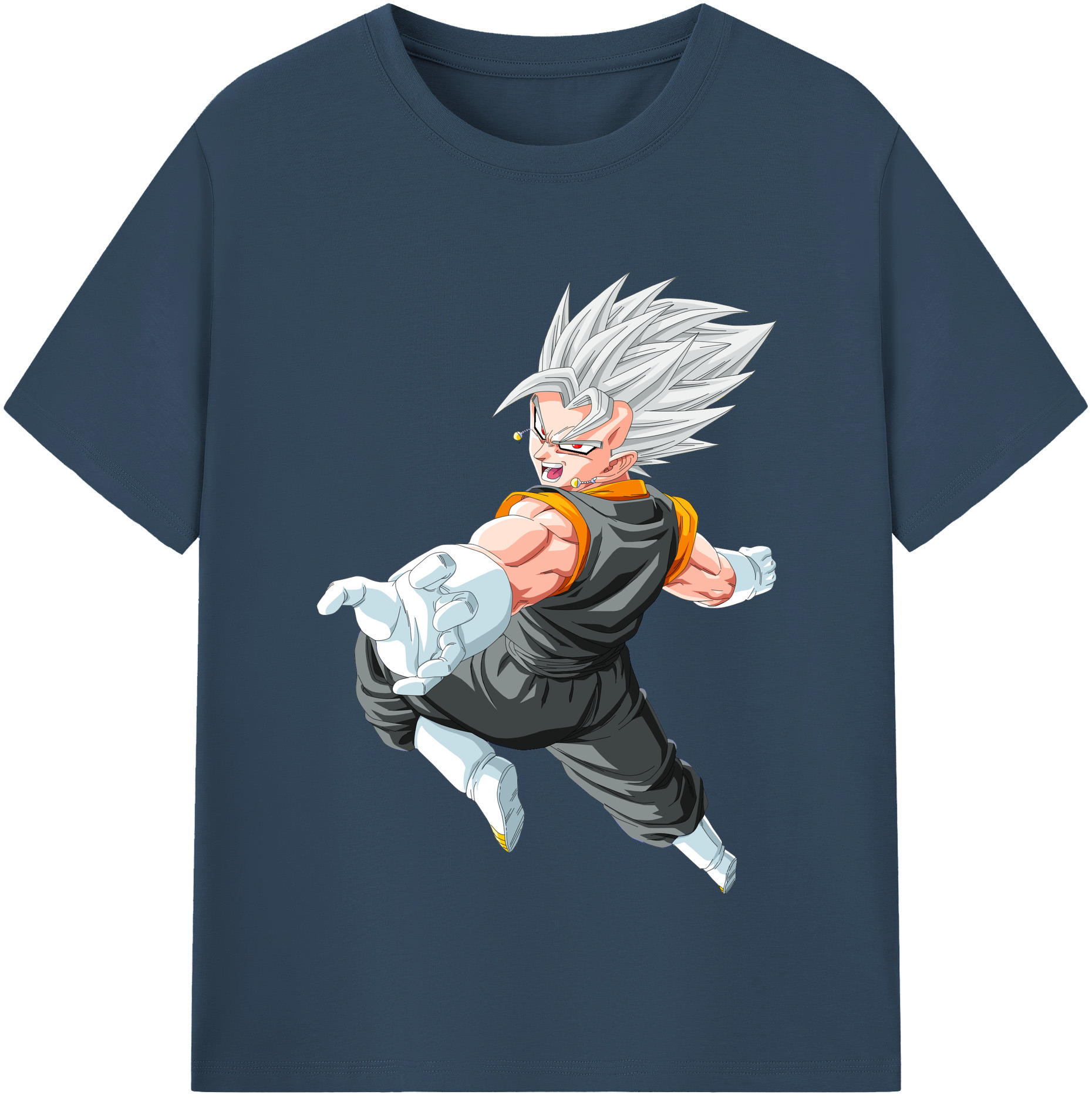 （画像用） ドラゴンボール ベジータ四世（Bejīta Yonsei）DRAGON BALL Vegeta IV レディースカジュアルプリントTシャツ（綿100％）