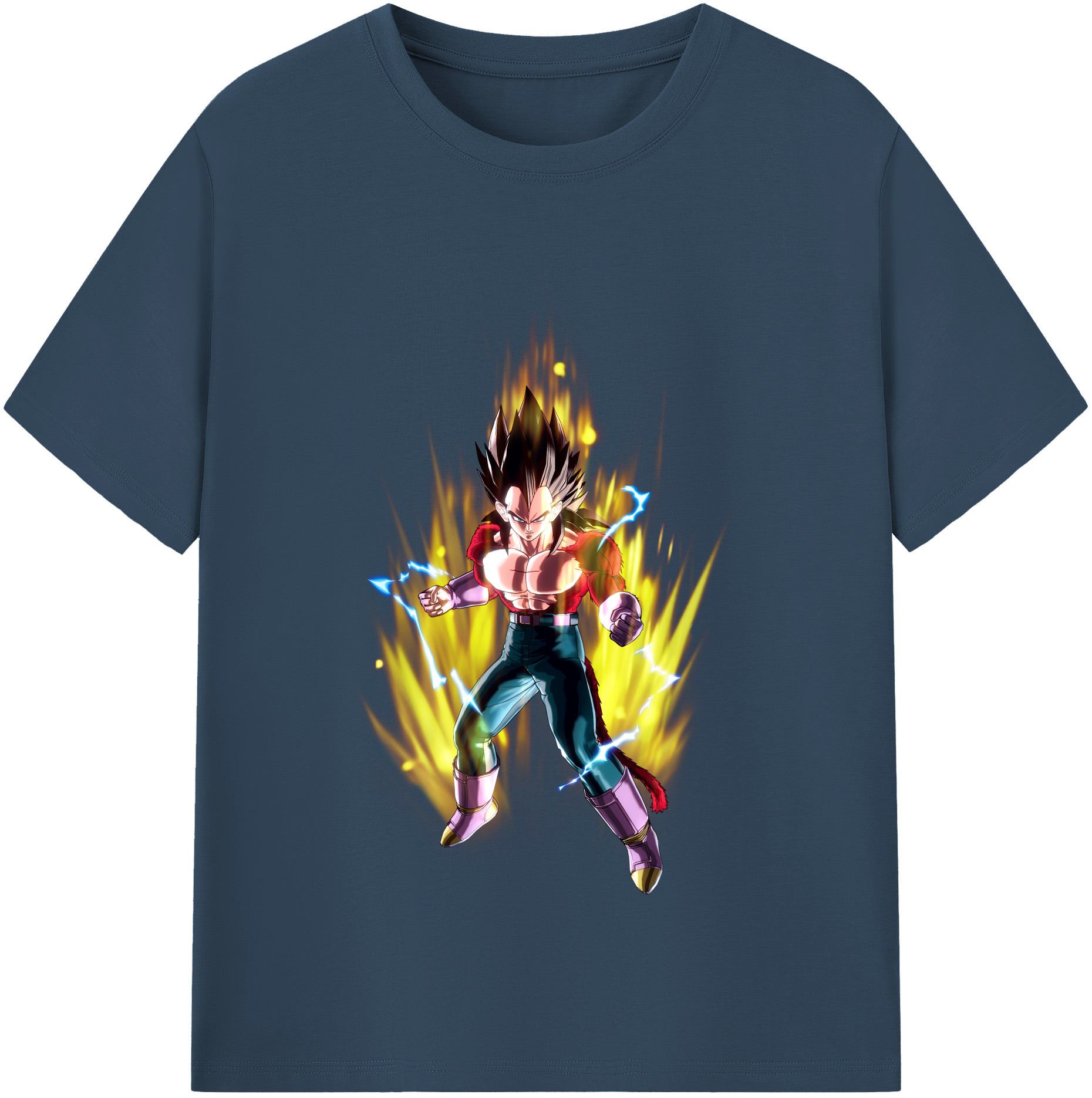 （画像用） ドラゴンボール ベジータ四世（Bejīta Yonsei）DRAGON BALL Vegeta IV レディースカジュアルプリントTシャツ（綿100％）