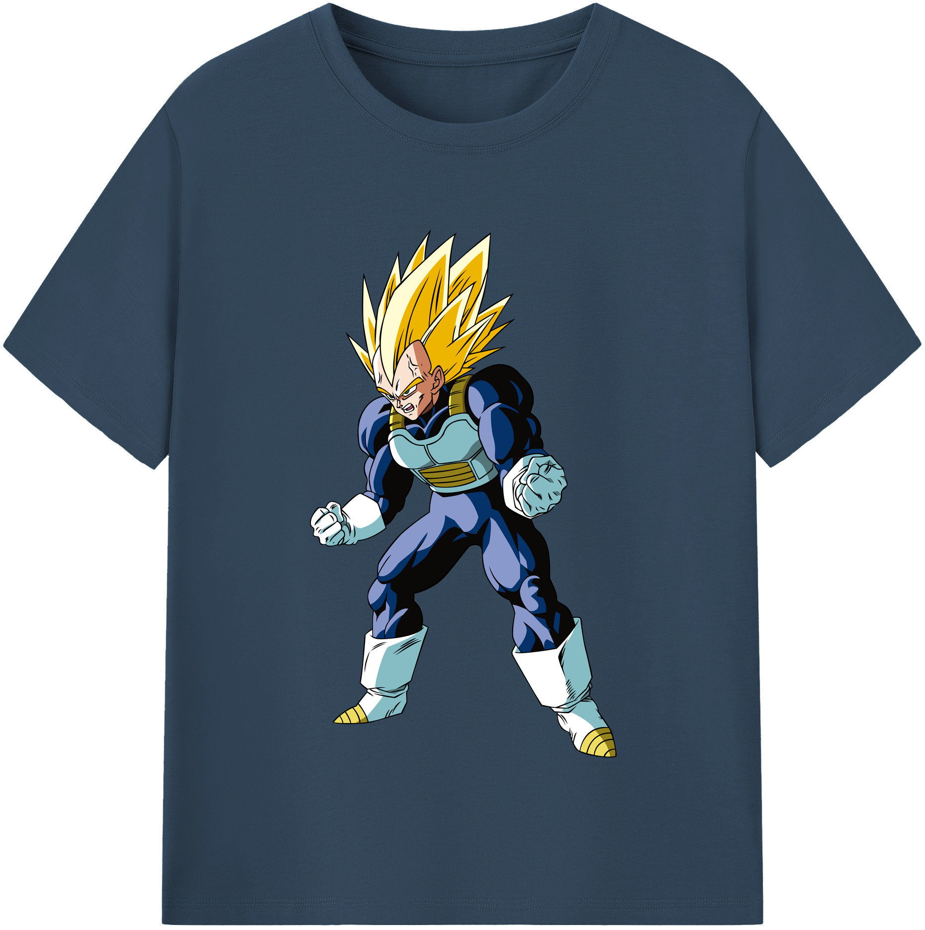 （画像用） ドラゴンボール ベジータ四世（Bejīta Yonsei）DRAGON BALL Vegeta IV レディースカジュアルプリントTシャツ（綿100％）