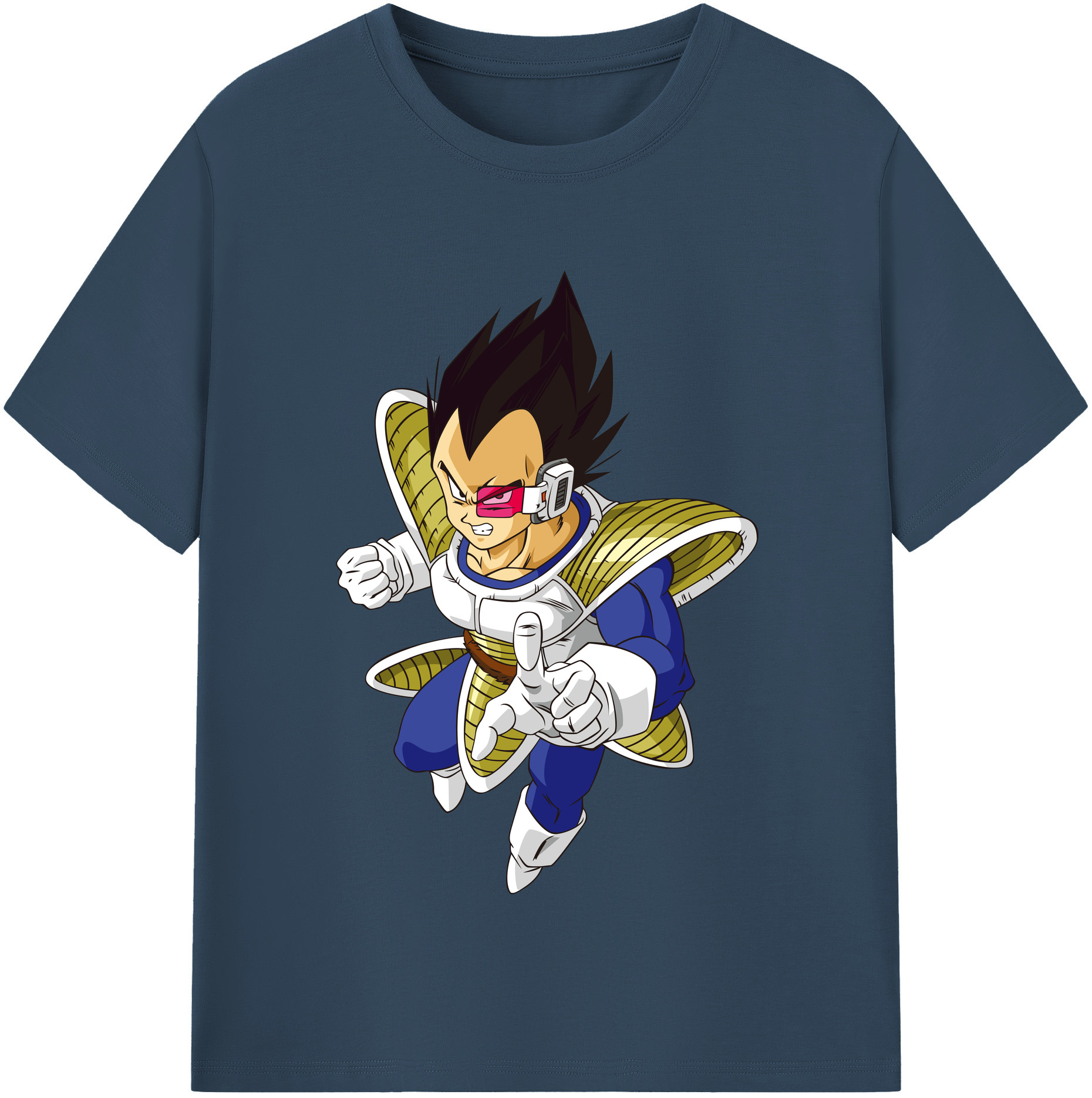 （画像用） ドラゴンボール ベジータ四世（Bejīta Yonsei）DRAGON BALL Vegeta IV レディースカジュアルプリントTシャツ（綿100％）