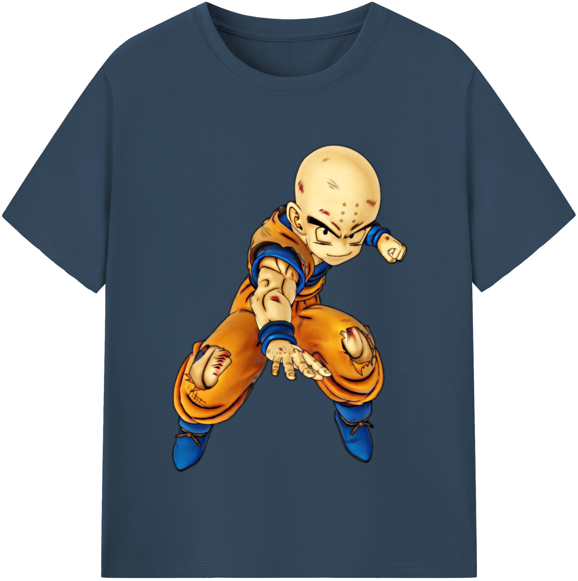 （画像用） ドラゴンボール クリリン DRAGON BALL krillin レディースカジュアルプリントTシャツ（綿100％）