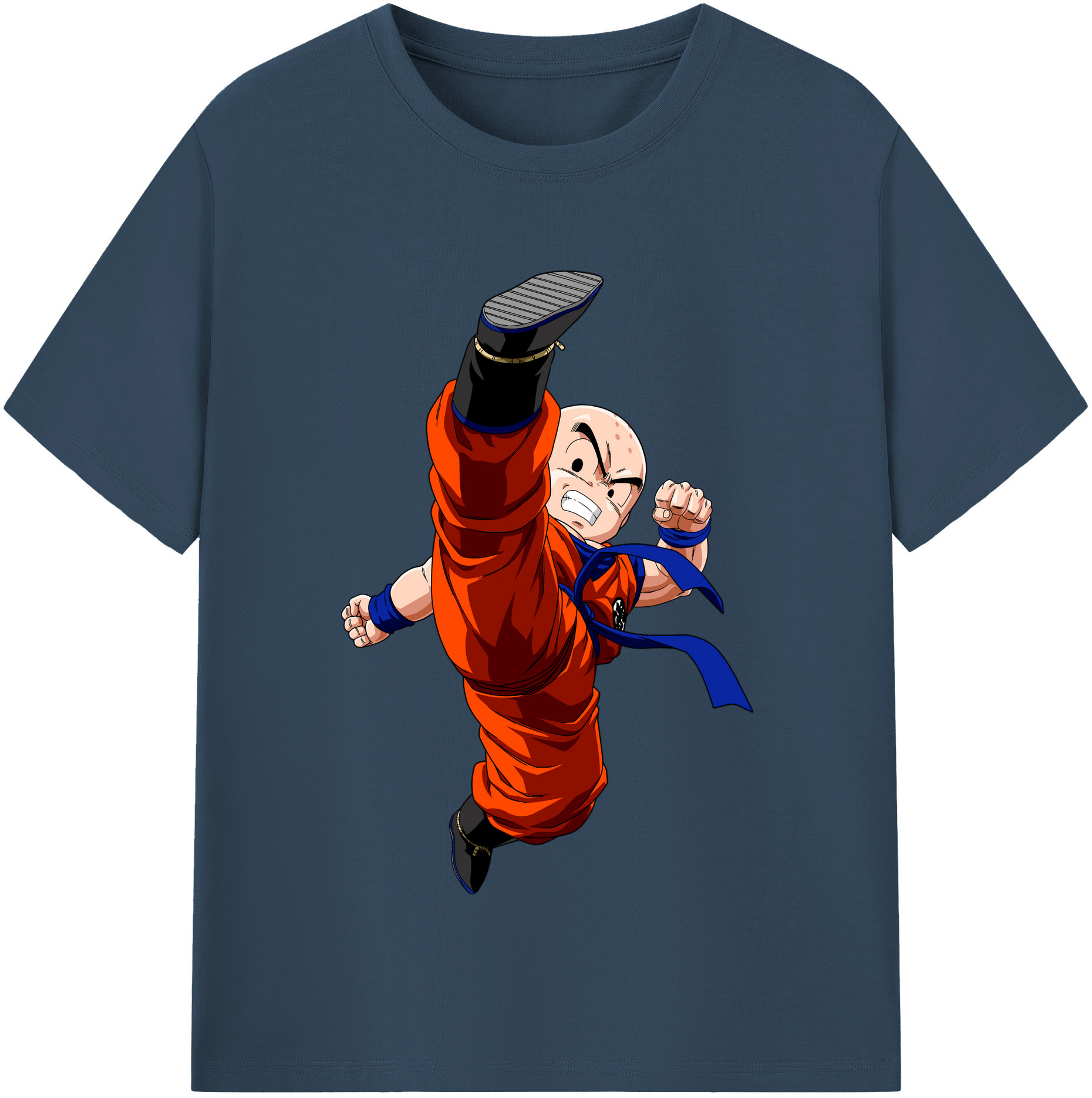 （画像用） ドラゴンボール クリリン DRAGON BALL krillin レディースカジュアルプリントTシャツ（綿100％）