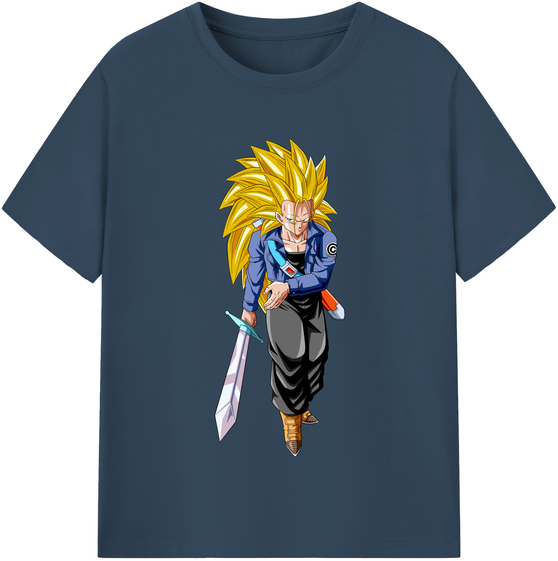 （画像用） ドラゴンボール トランクス（Torankusu）DRAGON BALL Trunks レディースカジュアルプリントTシャツ（綿100％）