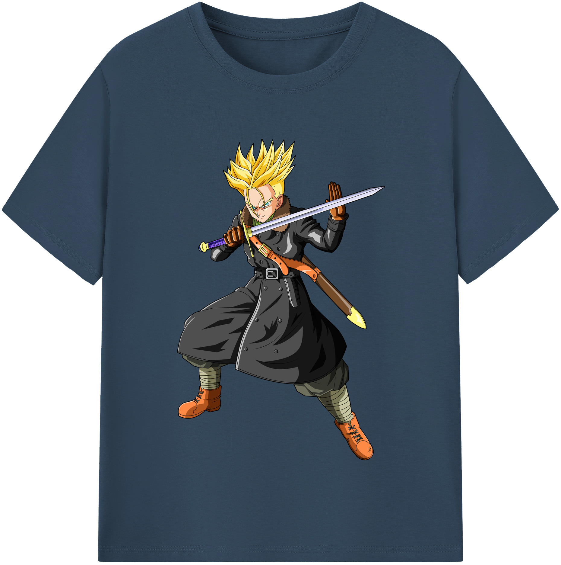 （画像用） ドラゴンボール トランクス（Torankusu）DRAGON BALL Trunks レディースカジュアルプリントTシャツ（綿100％）