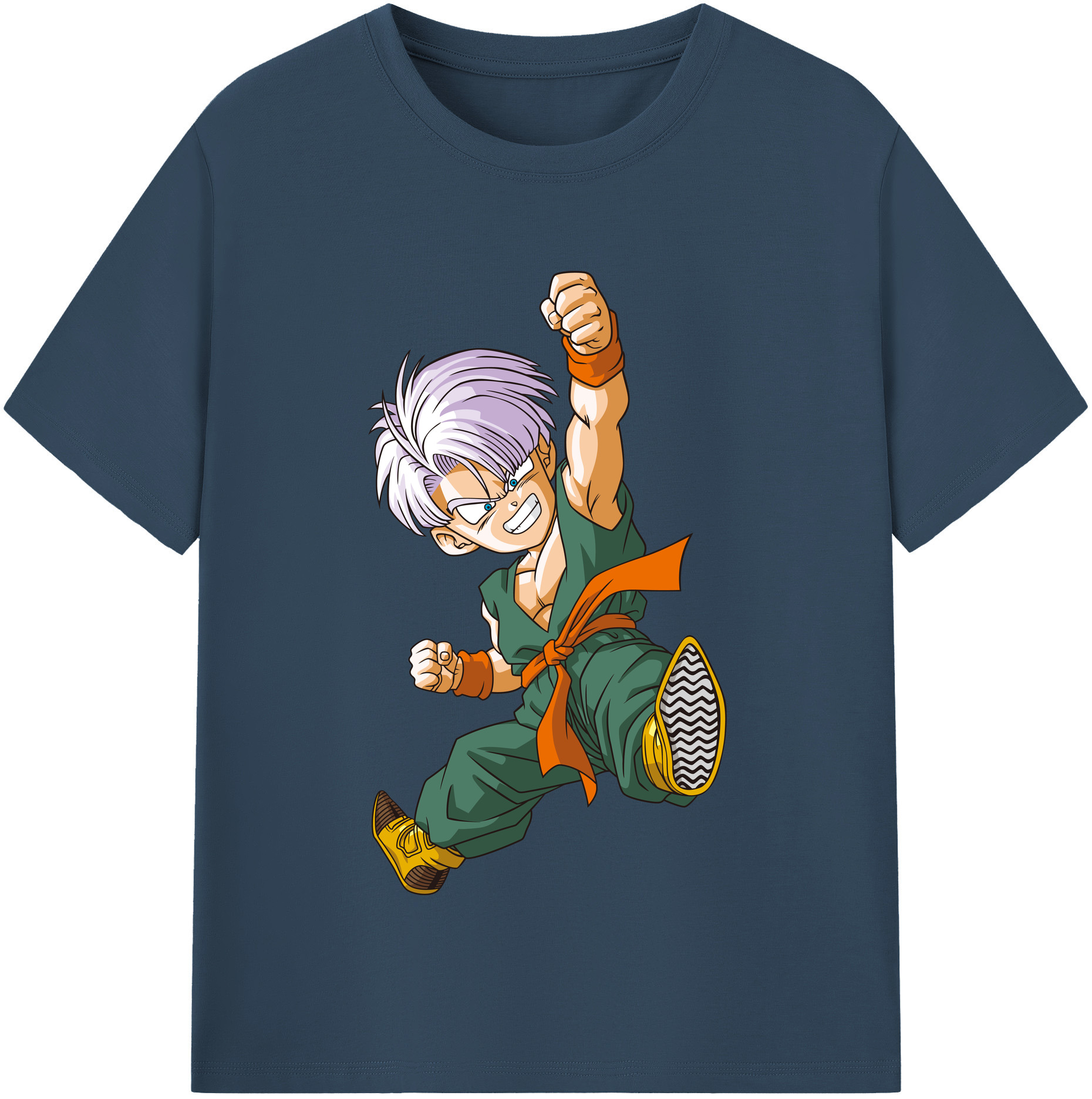 （画像用） ドラゴンボール トランクス（Torankusu）DRAGON BALL Trunks レディースカジュアルプリントTシャツ（綿100％）