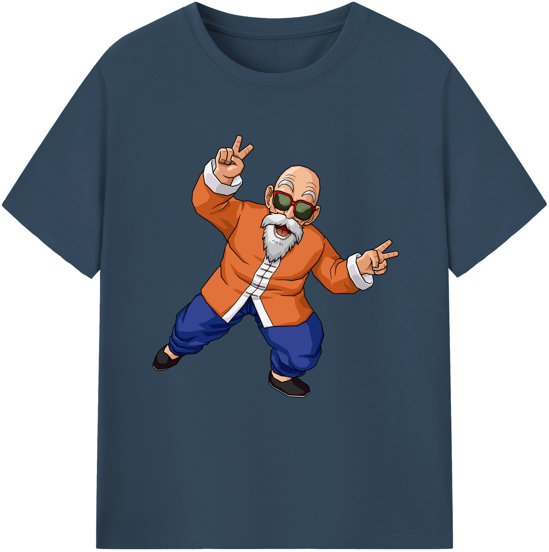 （画像用） ドラゴンボール 亀仙人（かめせんにん） DRAGON BALL Master Roshi Kame Sennin レディースカジュアルプリントTシャツ（綿100％）