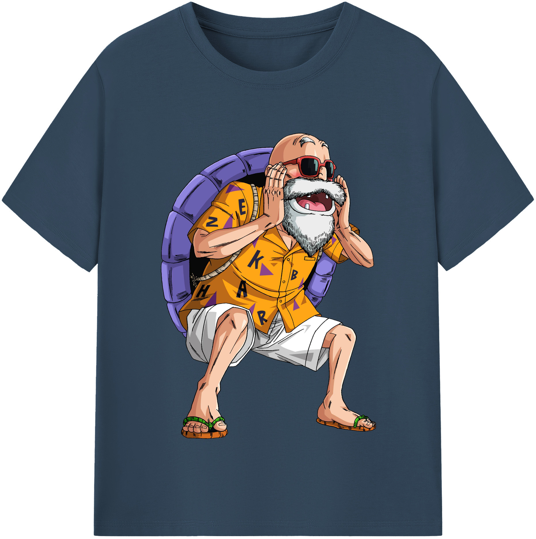 （画像用） ドラゴンボール 亀仙人（かめせんにん） DRAGON BALL Master Roshi Kame Sennin レディースカジュアルプリントTシャツ（綿100％）
