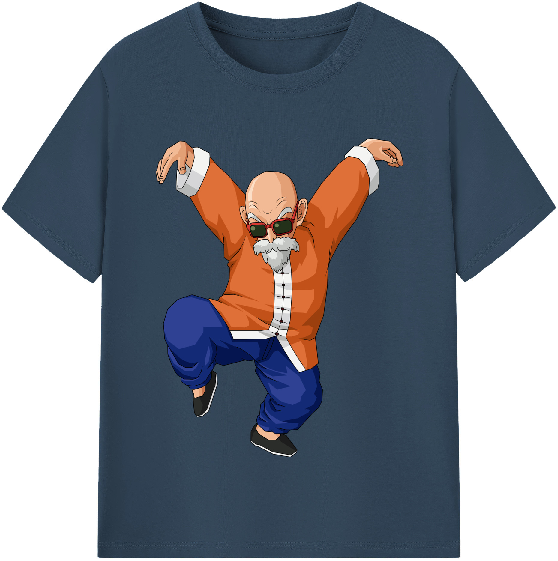 （画像用） ドラゴンボール 亀仙人（かめせんにん） DRAGON BALL Master Roshi Kame Sennin レディースカジュアルプリントTシャツ（綿100％）