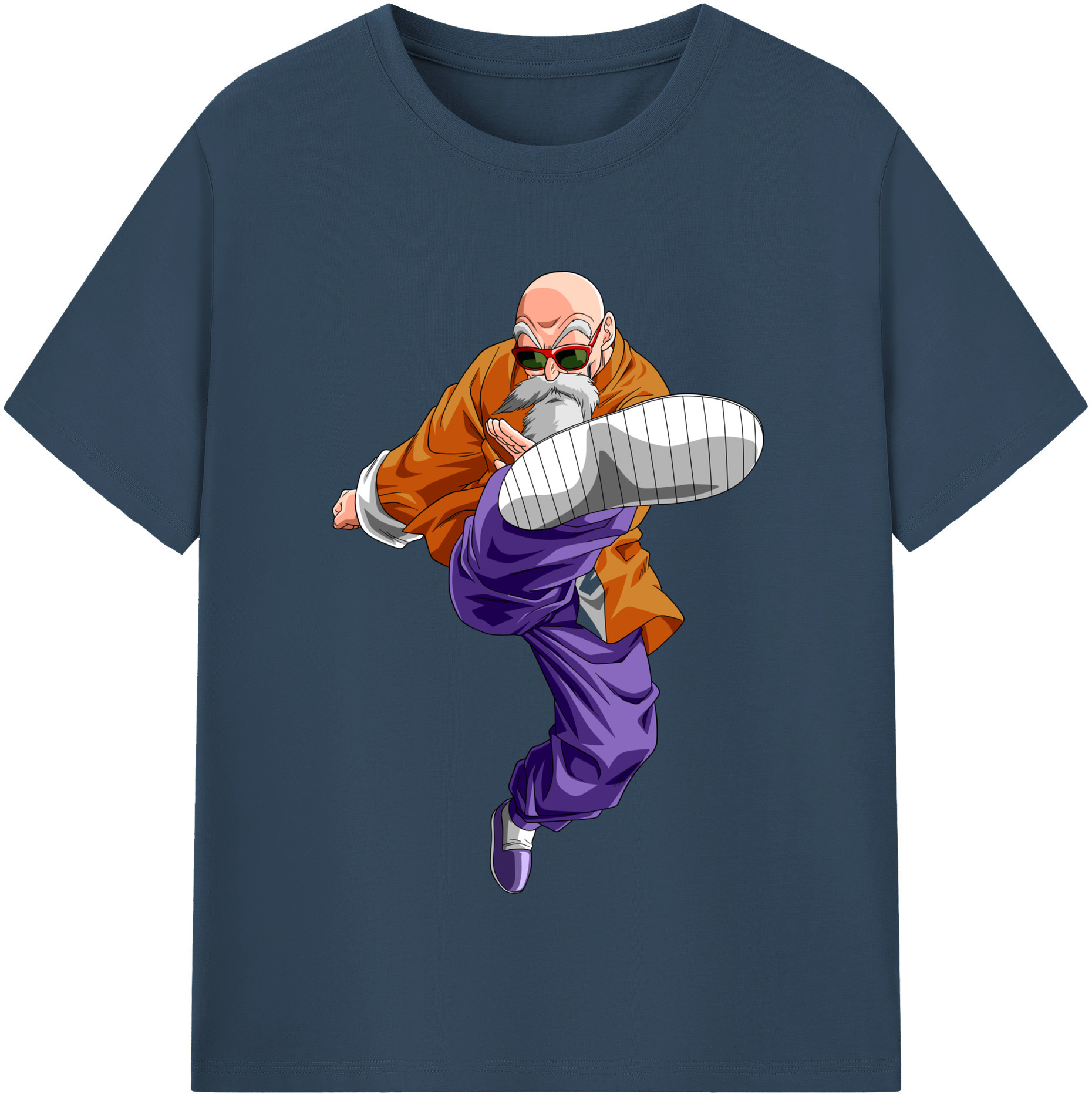 （画像用） ドラゴンボール 亀仙人（かめせんにん） DRAGON BALL Master Roshi Kame Sennin レディースカジュアルプリントTシャツ（綿100％）