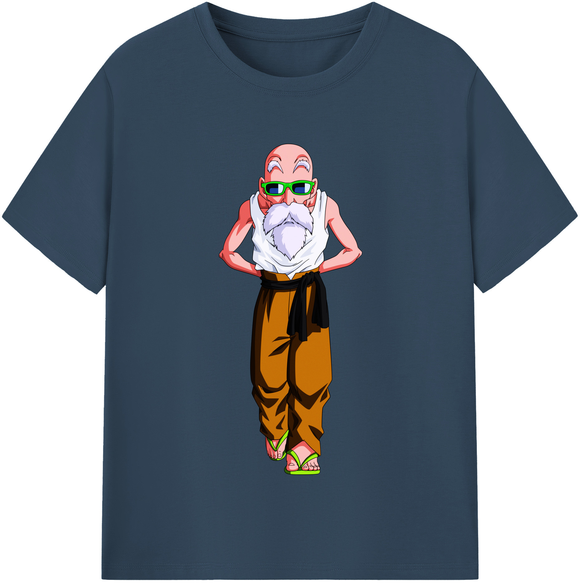 （画像用） ドラゴンボール 亀仙人（かめせんにん） DRAGON BALL Master Roshi Kame Sennin レディースカジュアルプリントTシャツ（綿100％）