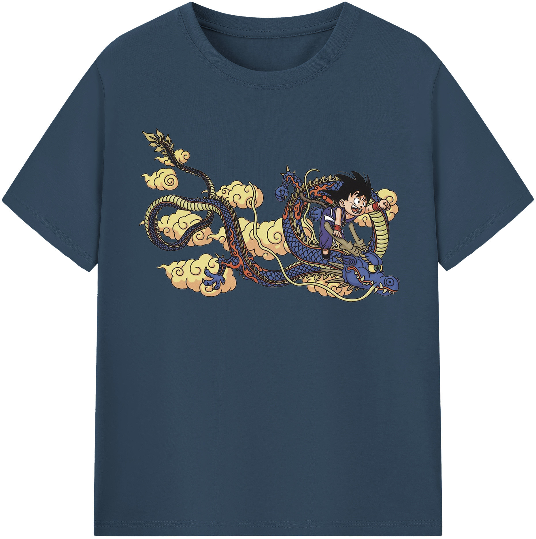 （画像用） ドラゴンボール 神龍 シェンロン DRAGON BALL Shenron レディースカジュアルプリントTシャツ（綿100％）