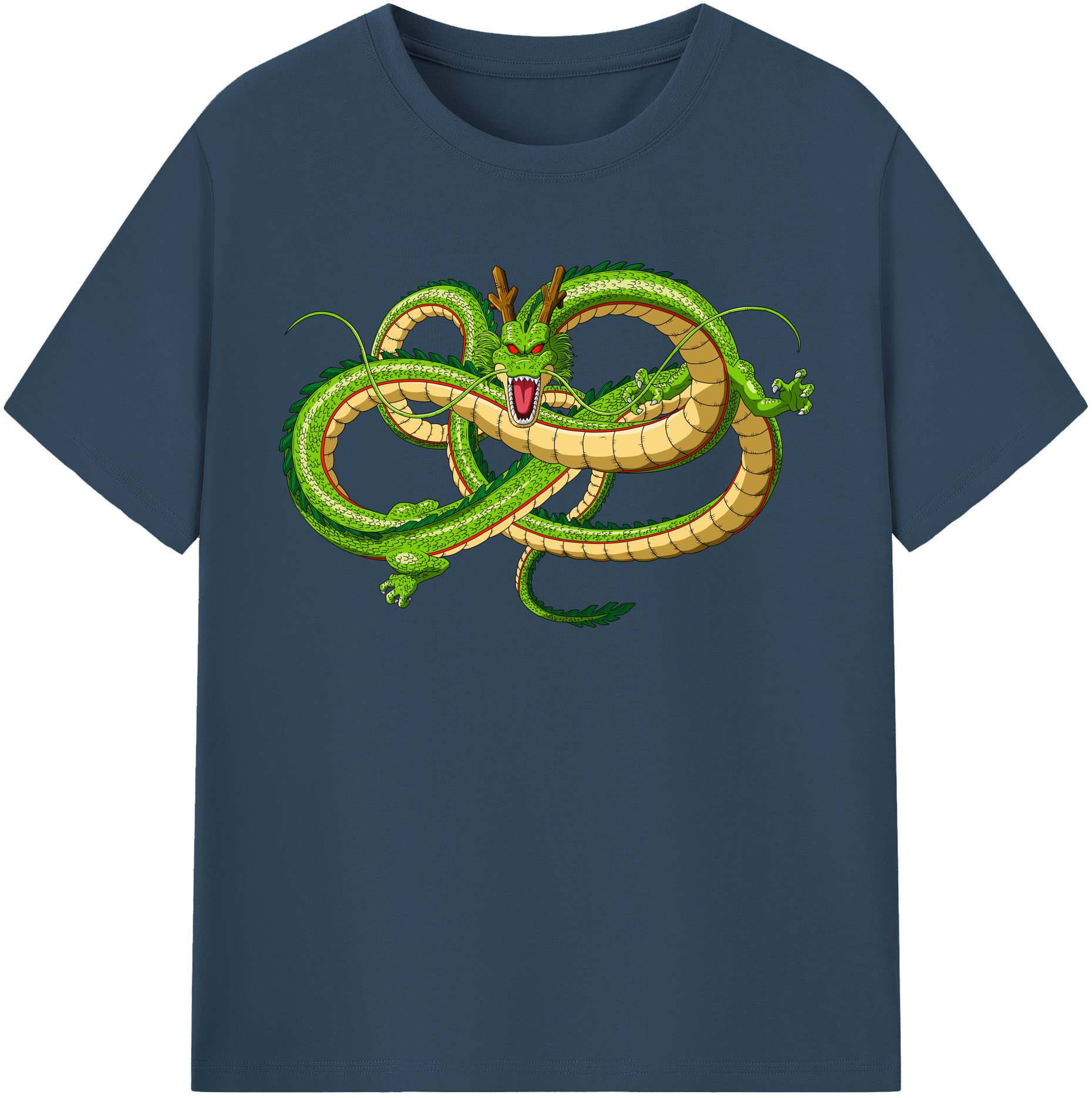 （画像用） ドラゴンボール 神龍 シェンロン DRAGON BALL Shenron レディースカジュアルプリントTシャツ（綿100％）