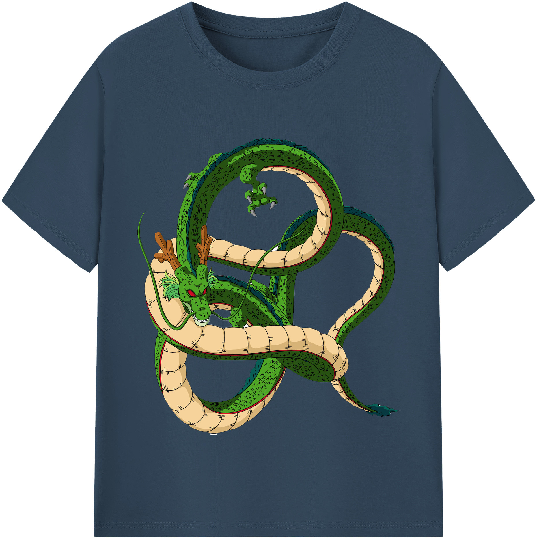 （画像用） ドラゴンボール 神龍 シェンロン DRAGON BALL Shenron レディースカジュアルプリントTシャツ（綿100％）