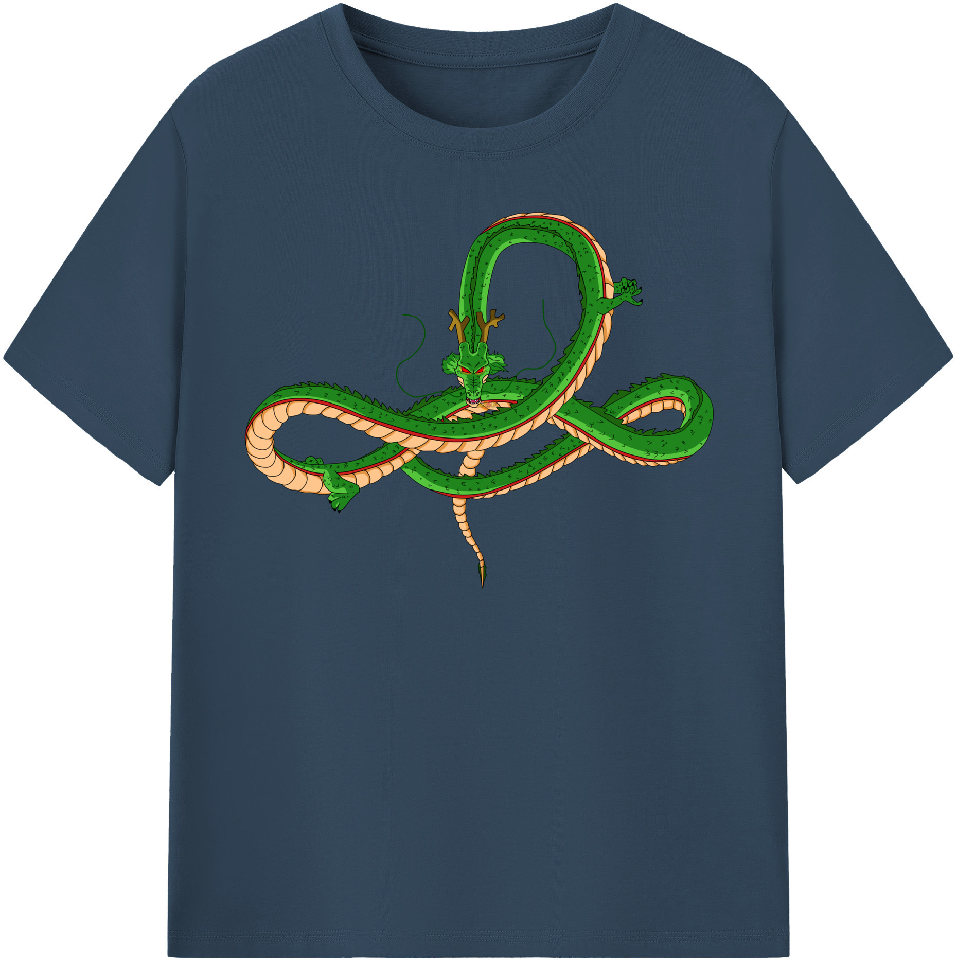 （画像用） ドラゴンボール 神龍 シェンロン DRAGON BALL Shenron レディースカジュアルプリントTシャツ（綿100％）