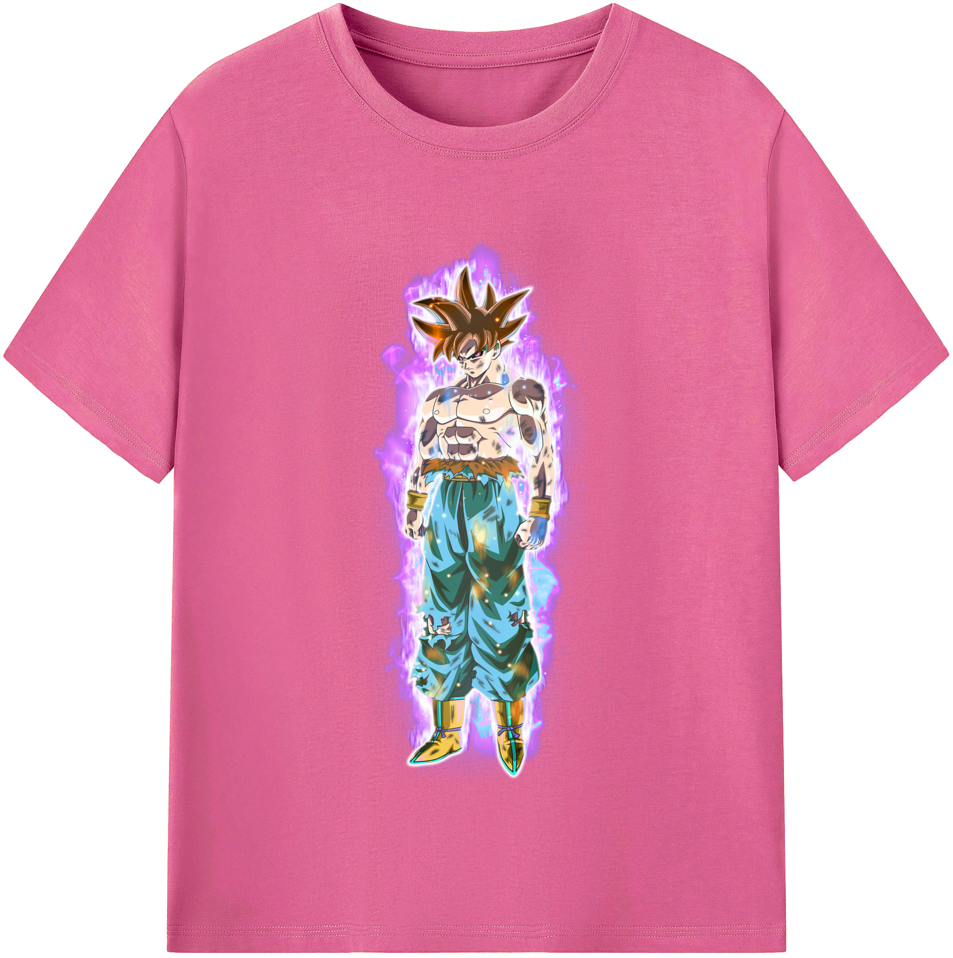 （画像用） ドラゴンボール 孫悟空（そん ごくう）Son Goku カカロット DRAGON BALL Kakarotto レディースカジュアルプリントTシャツ（綿100％）