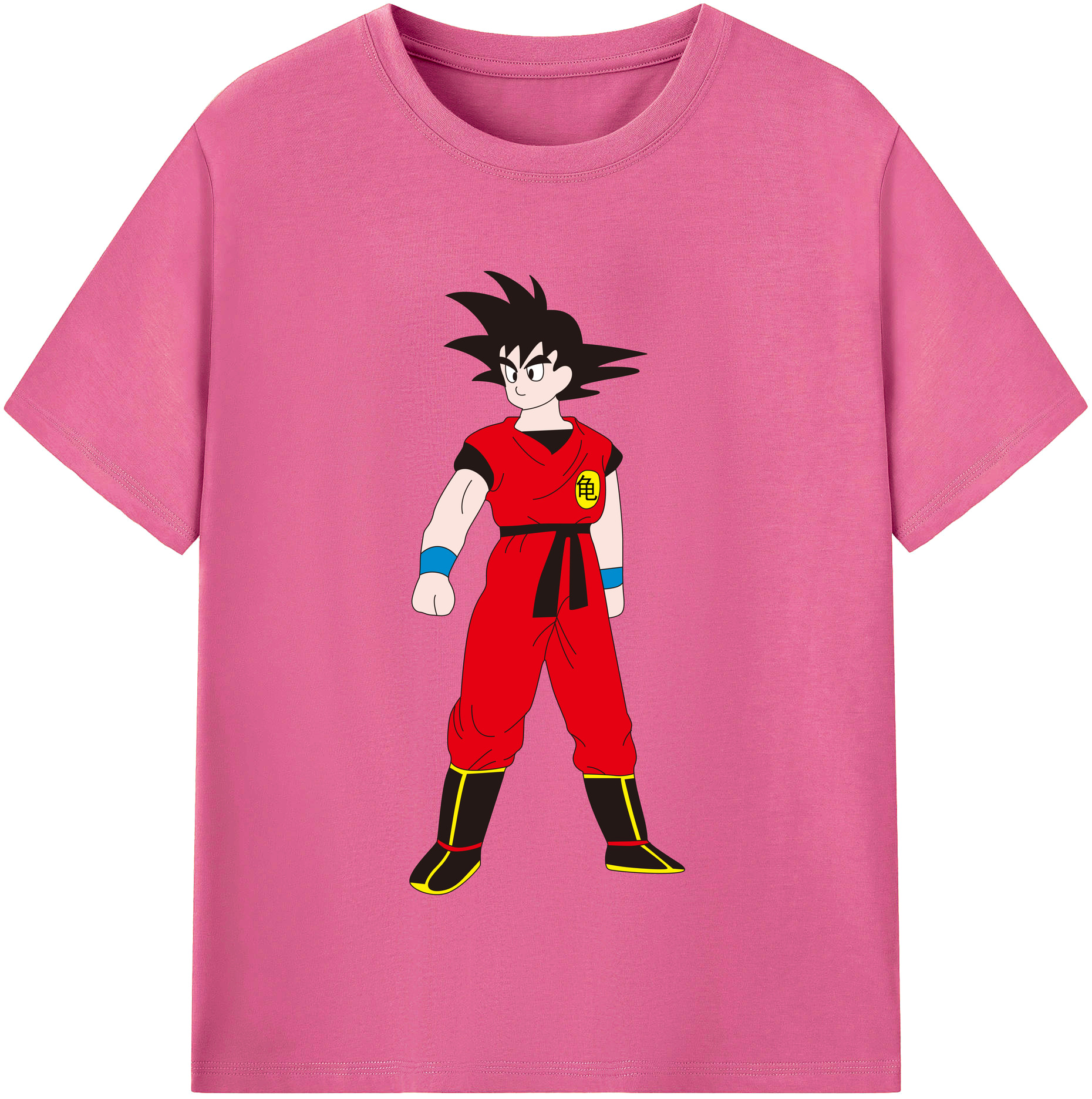 （画像用） ドラゴンボール 孫悟空（そん ごくう）Son Goku カカロット DRAGON BALL Kakarotto レディースカジュアルプリントTシャツ（綿100％）