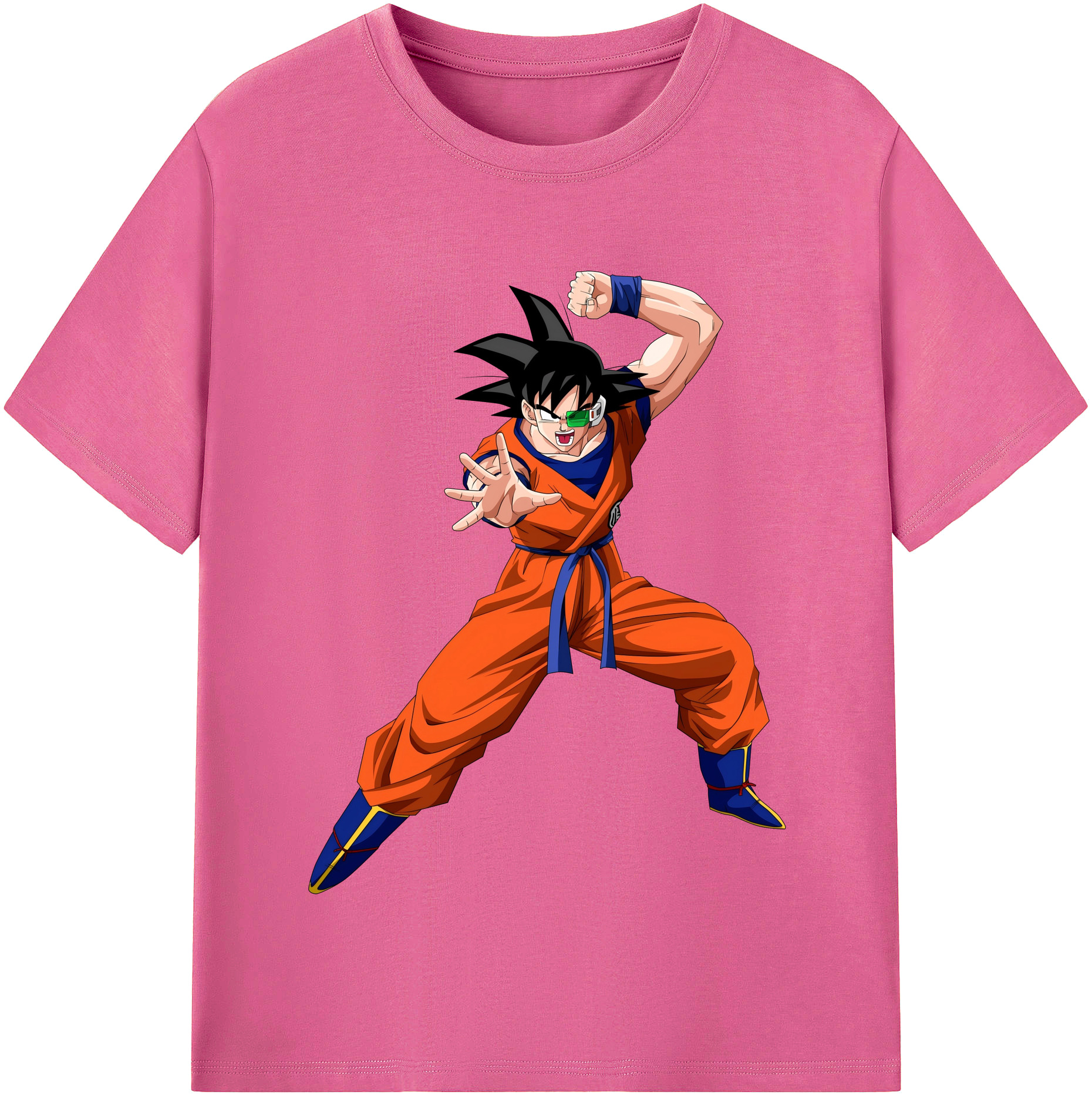 （画像用） ドラゴンボール 孫悟空（そん ごくう）Son Goku カカロット DRAGON BALL Kakarotto レディースカジュアルプリントTシャツ（綿100％）