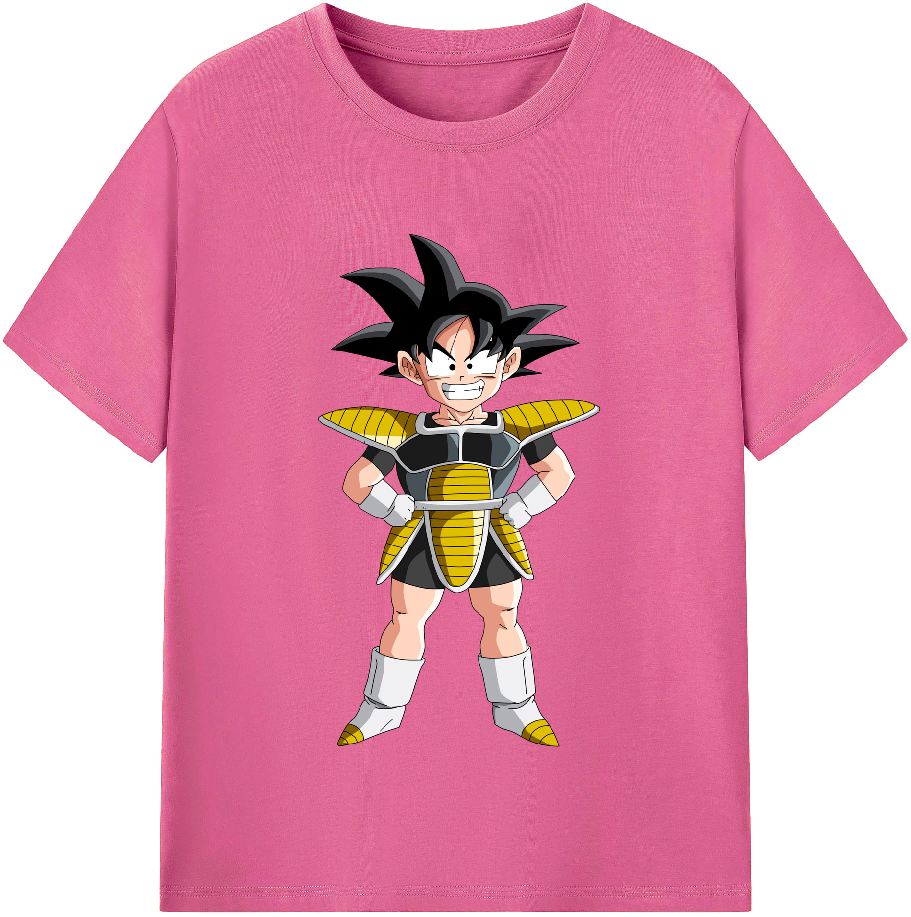 （画像用） ドラゴンボール 孫悟空（そん ごくう）Son Goku カカロット DRAGON BALL Kakarotto レディースカジュアルプリントTシャツ（綿100％）