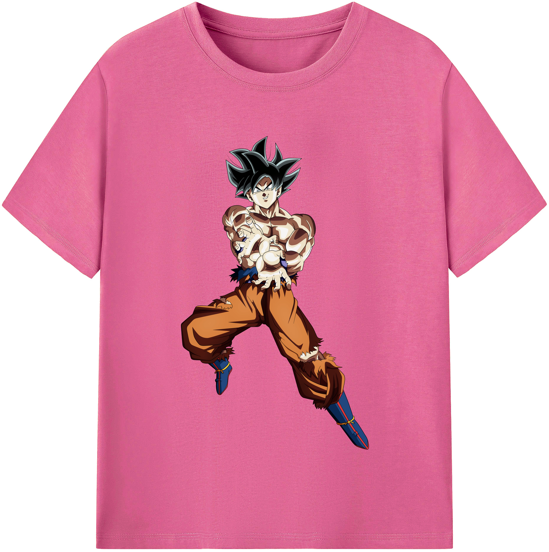 （画像用） ドラゴンボール 孫悟空（そん ごくう）Son Goku カカロット DRAGON BALL Kakarotto レディースカジュアルプリントTシャツ（綿100％）