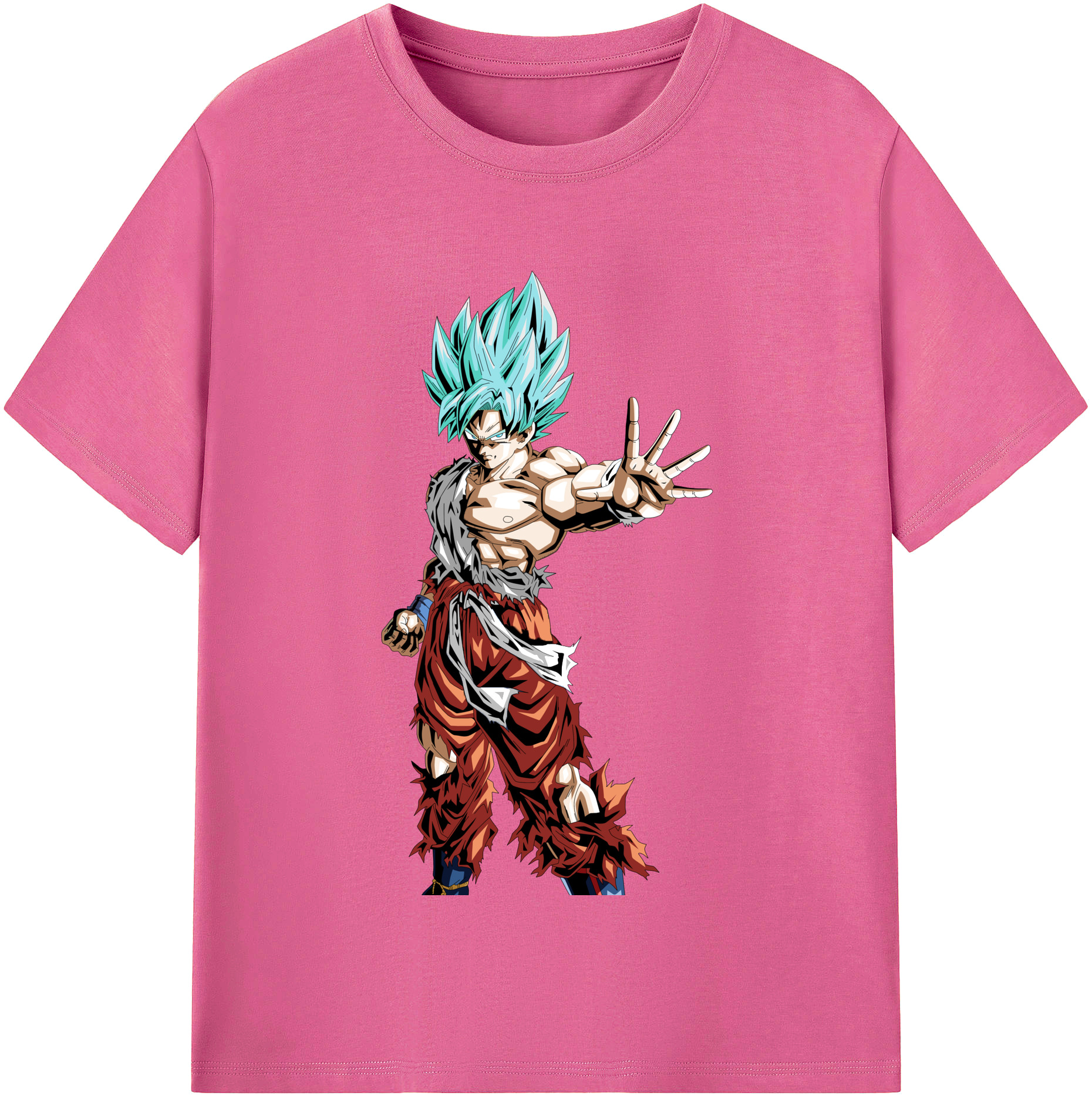 （画像用） ドラゴンボール 孫悟空（そん ごくう）Son Goku カカロット DRAGON BALL Kakarotto レディースカジュアルプリントTシャツ（綿100％）